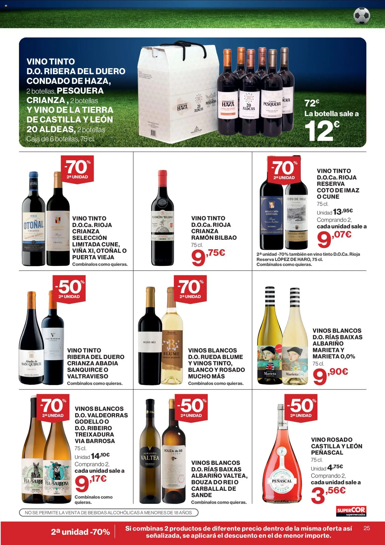 Supercor folleto │ válido desde el 18.06.2026 | Página: 25 | Productos: Vino rosado, Vino, Caja