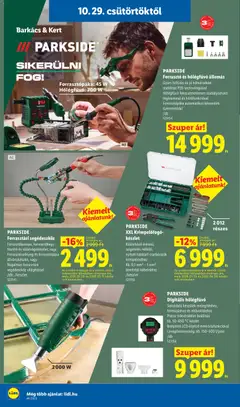 Lidl akciós újság - amely érvényes a következő dátumtól: 2026.10.29. | Oldal: 38 | Termékek: Parkside, Tisztító, Forrasztópáka, Hőlégfúvó