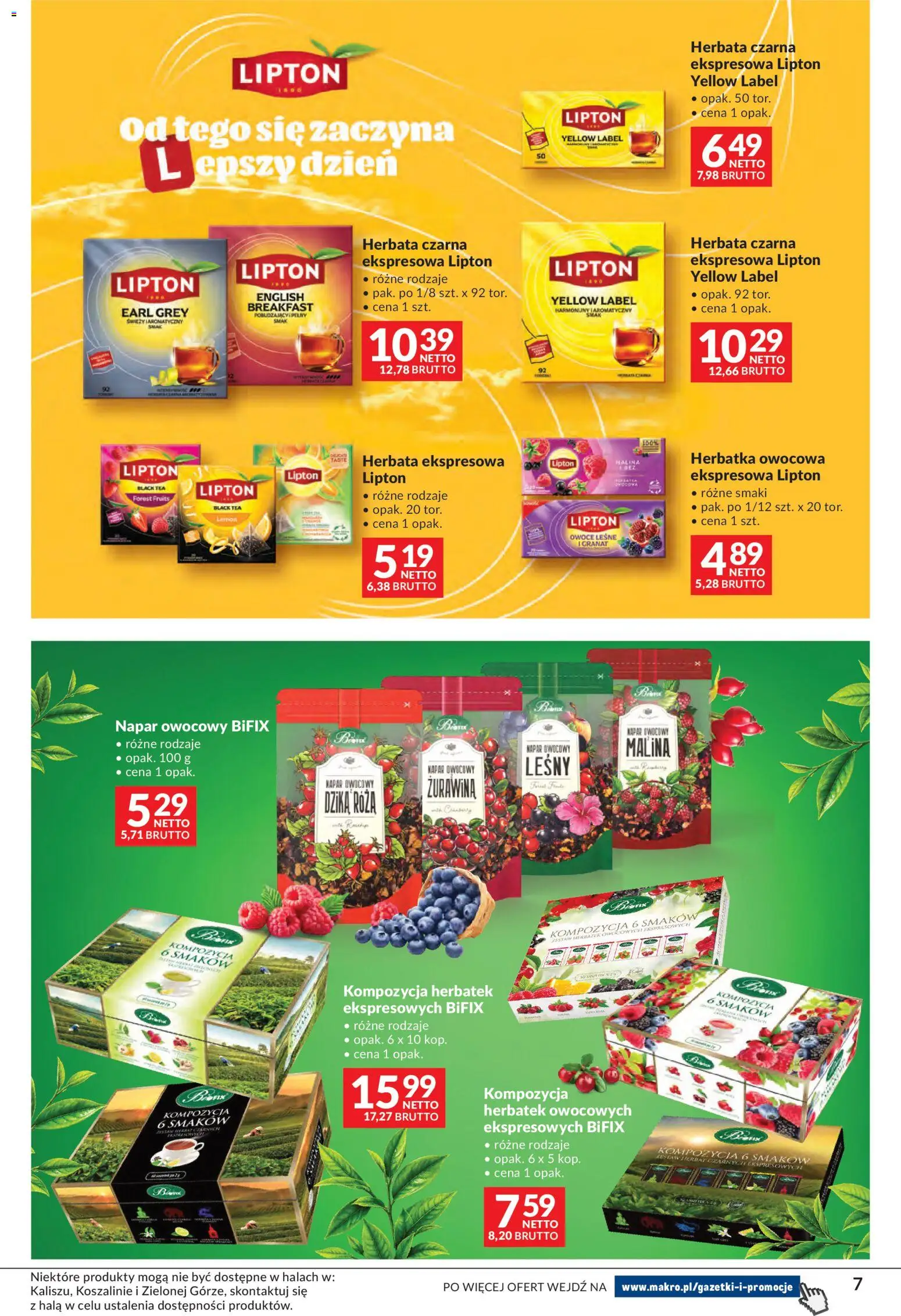 Makro gazetka - Kawa Herbata od 29.09.2026 | Strona: 7 | Produkty: Herbata czarna, Malina, Herbata, Czarna herbata