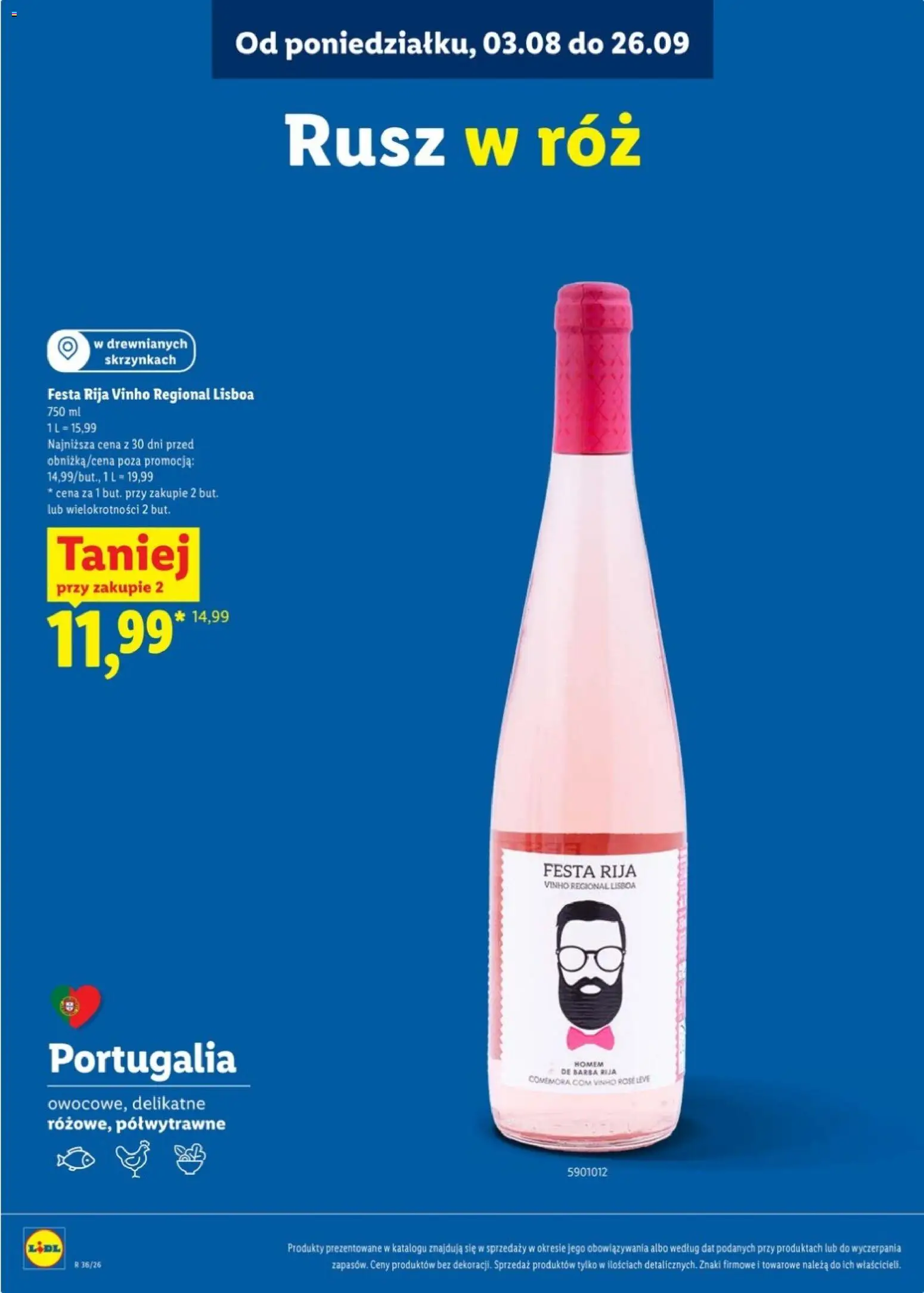 Lidl Katalog karta win od 31.08.2026 | Strona: 16 | Produkty: Róż