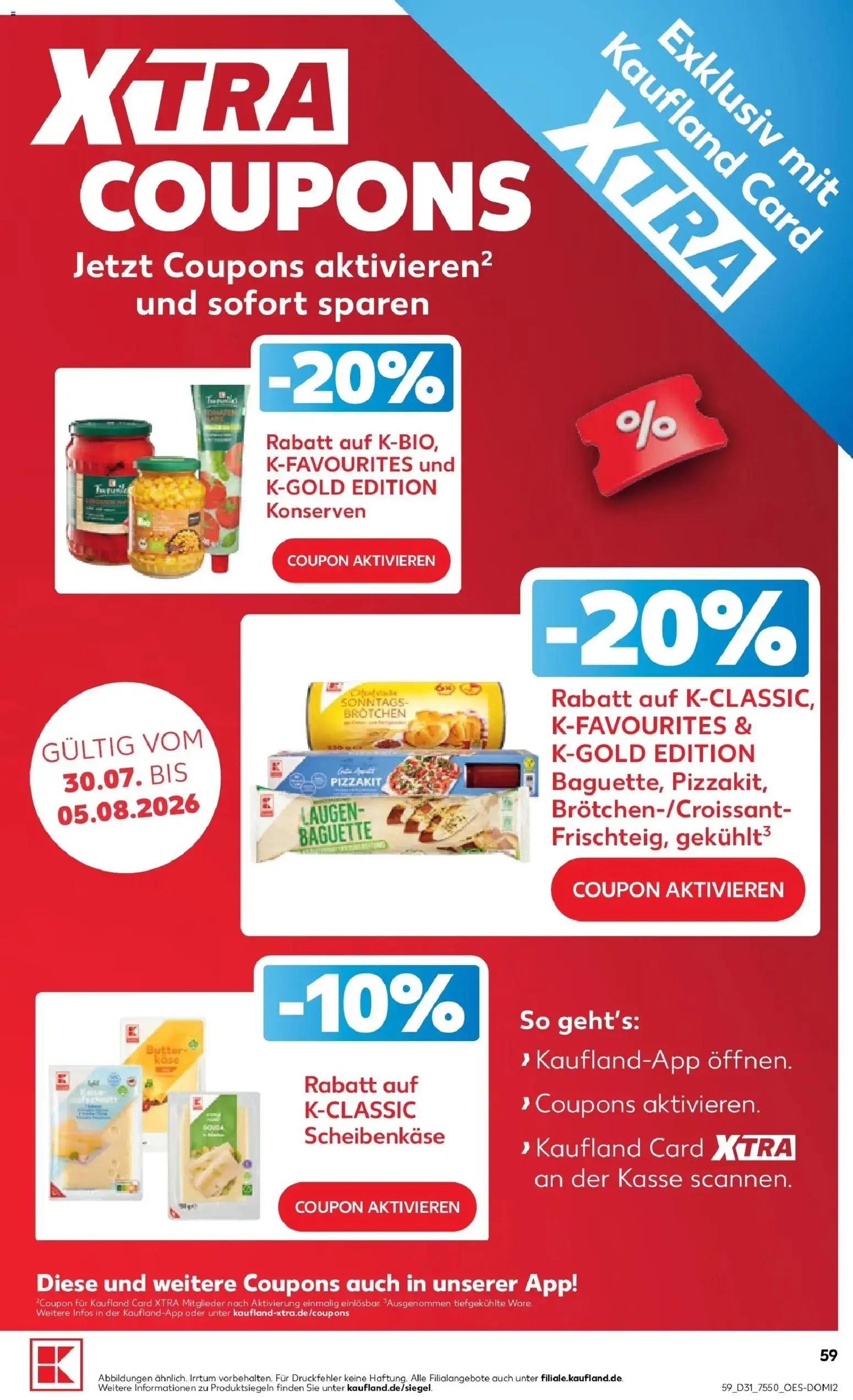 Kaufland Prospekt Buchen – gültig ab 30.07.2026 | Seite: 59 | Produkte: Baguette