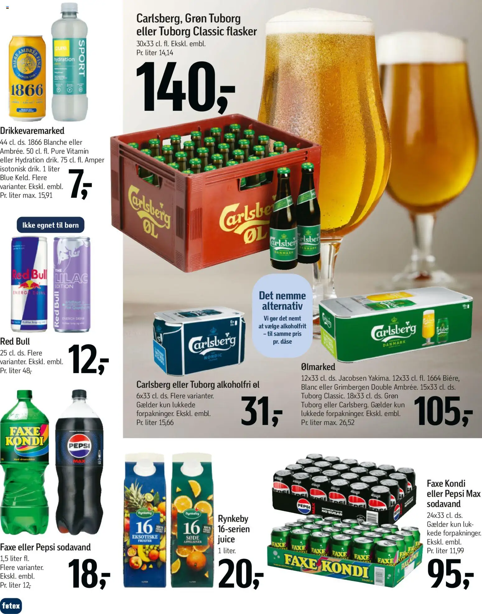Føtex tilbudsavis – gyldig fra 07/04/2026 | Side: 38 | Produkter: Juice, Øl, Appelsiner, Pepsi Max