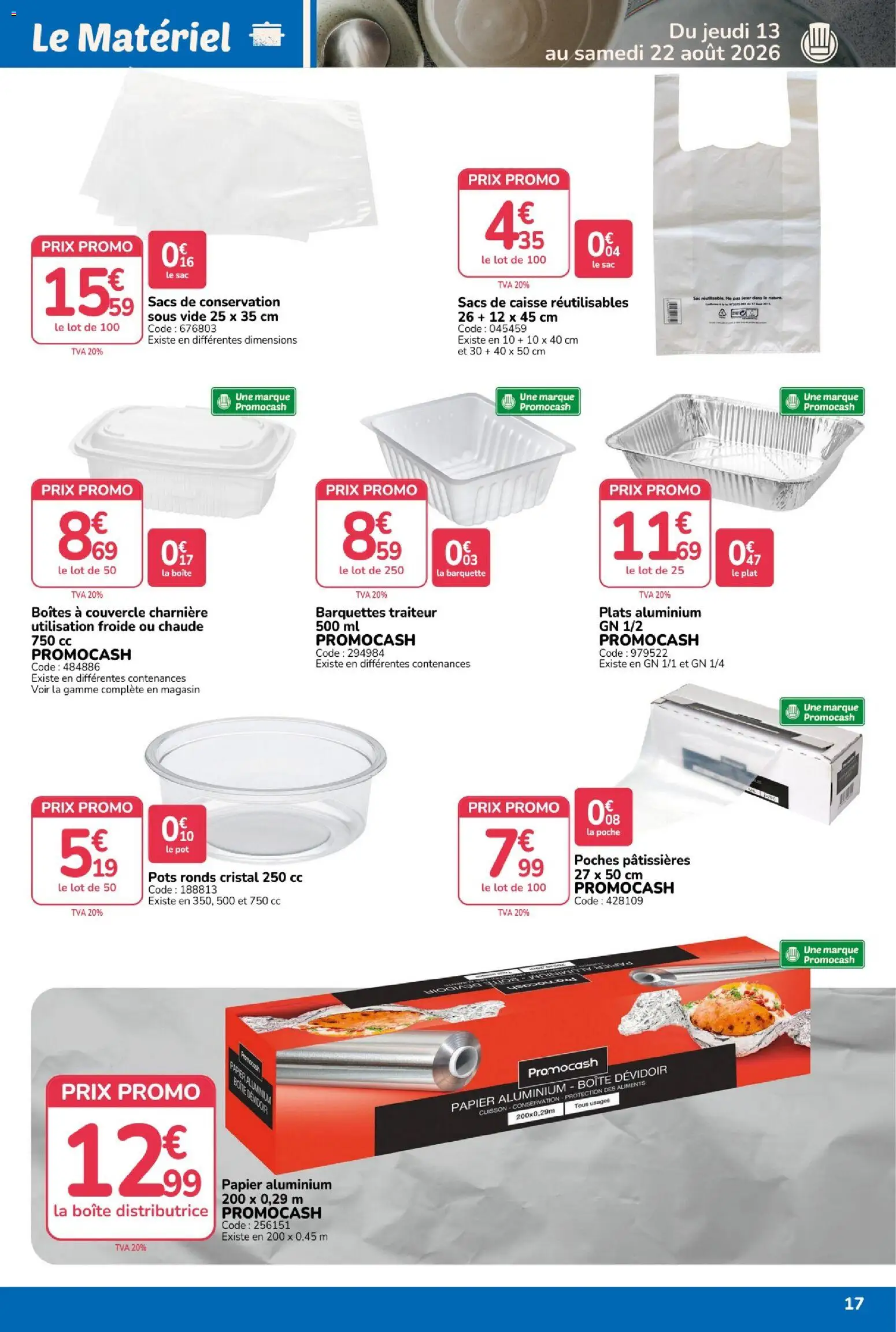 {H1} | Page: 17 | Produits: Couvercle, Charnière, Papier aluminium, Aliments