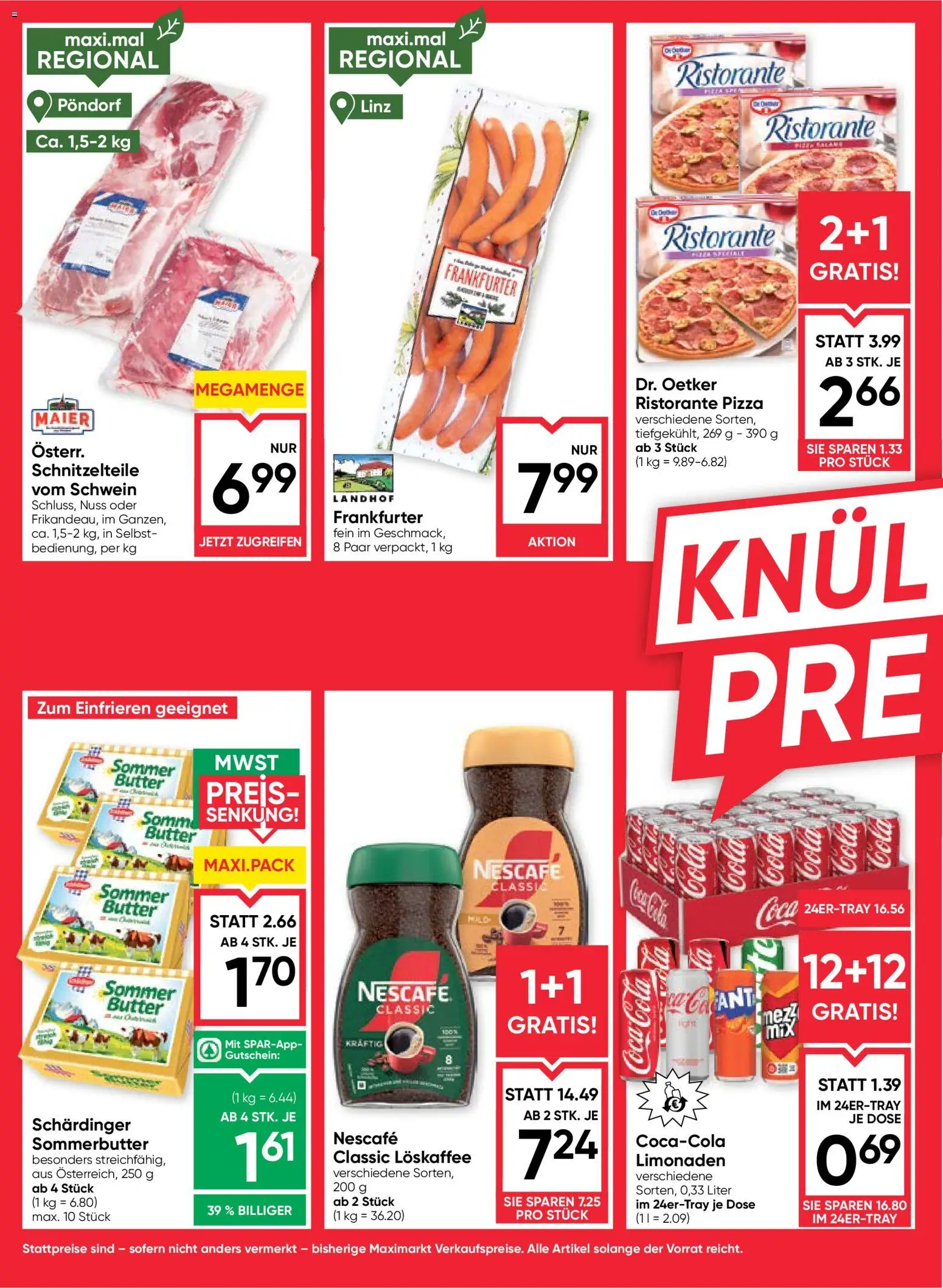 Maximarkt Flugblatt gültig ab 10.09.2026 | Seite: 2 | Produkte: Butter, Pizza