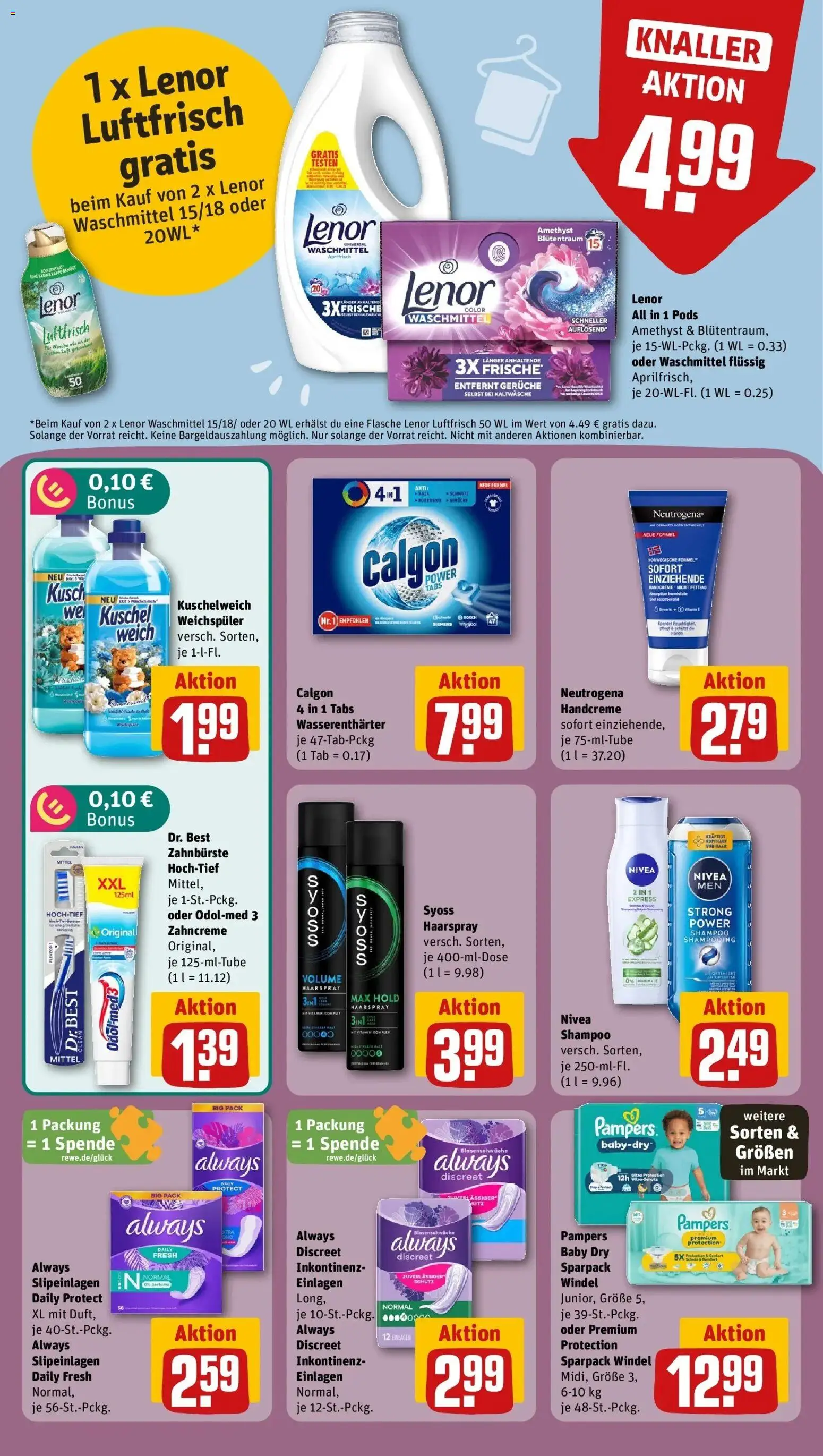 REWE Prospekt ab 26.10.2026 zum Blättern » Angebote | Seite: 28 | Produkte: Shampoo, Haarspray, Kalk, Zahnbürste