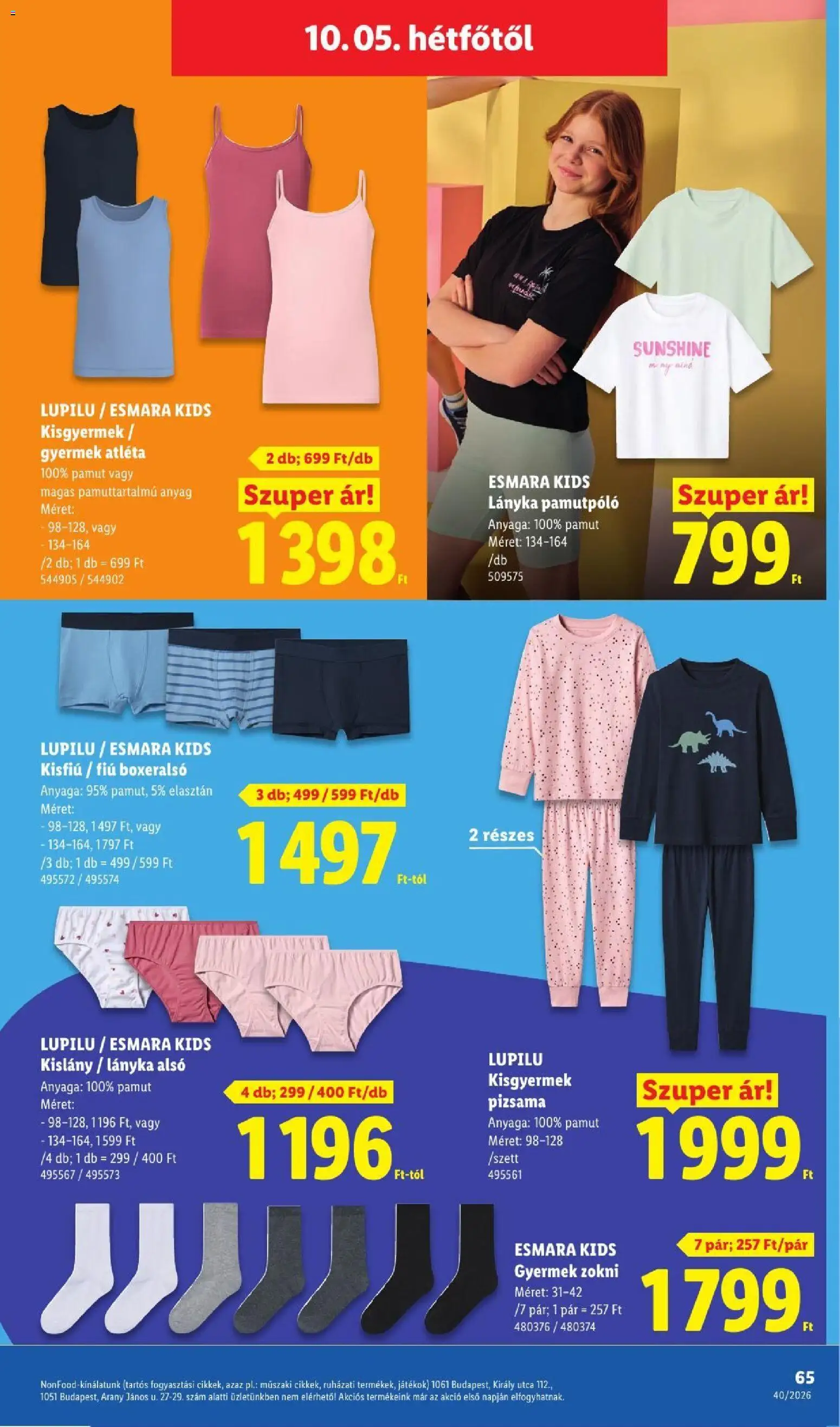 Lidl akciós ujság - amely érvényes a következő dátumtól: 2026.10.01. | Oldal: 65