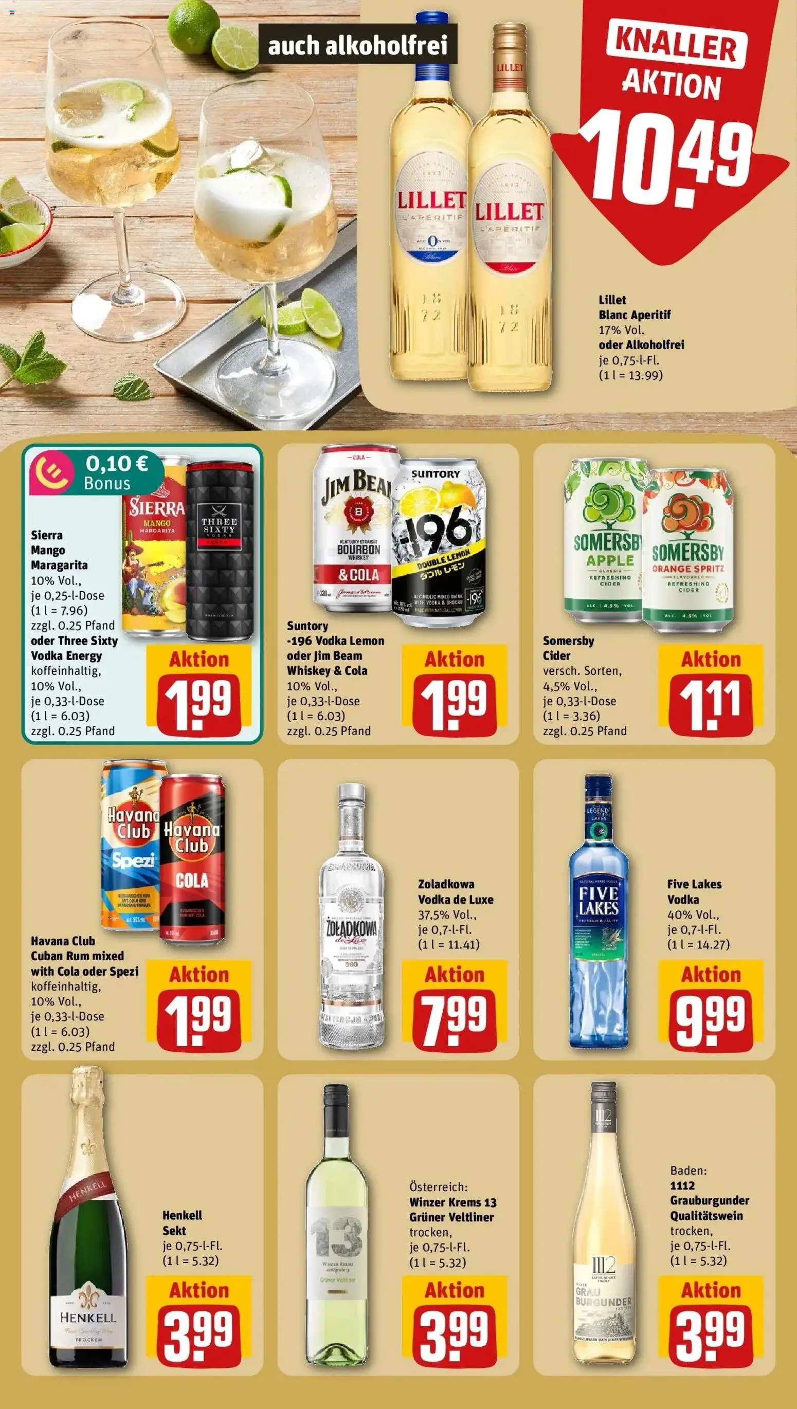 REWE Prospekt ab 03.08.2026 zum Blättern » Angebote | Seite: 13 | Produkte: Havana club, Met, Lillet, Mango