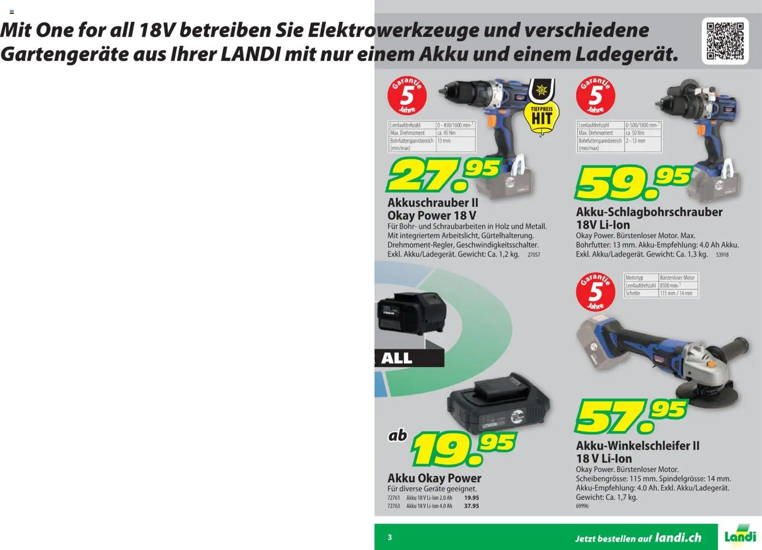 Landi Aktionen Heimwerker – gültig ab 30.01.2026 | Seite: 3 | Produkte: Scheibe, Gewicht