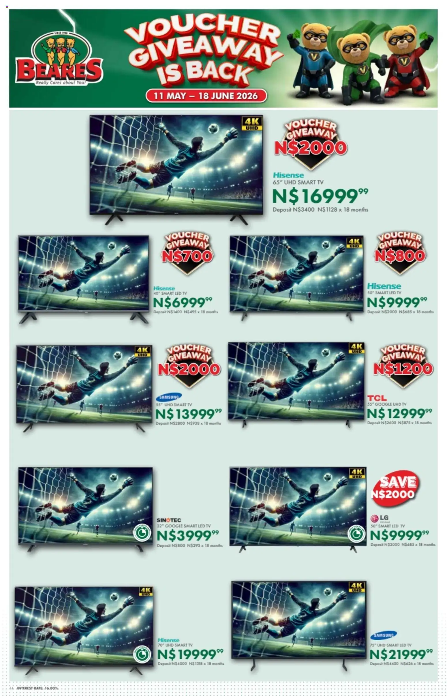 New Beares catalogue – valid from 11.05.2026 | Page: 14 | Products: TV