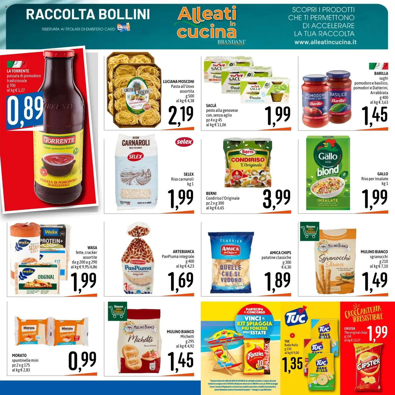 Volantino Emisfero del 09/07/2026 | Pagina: 3 | Prodotti: Patatine, Aglio, Pomodori, Pasta