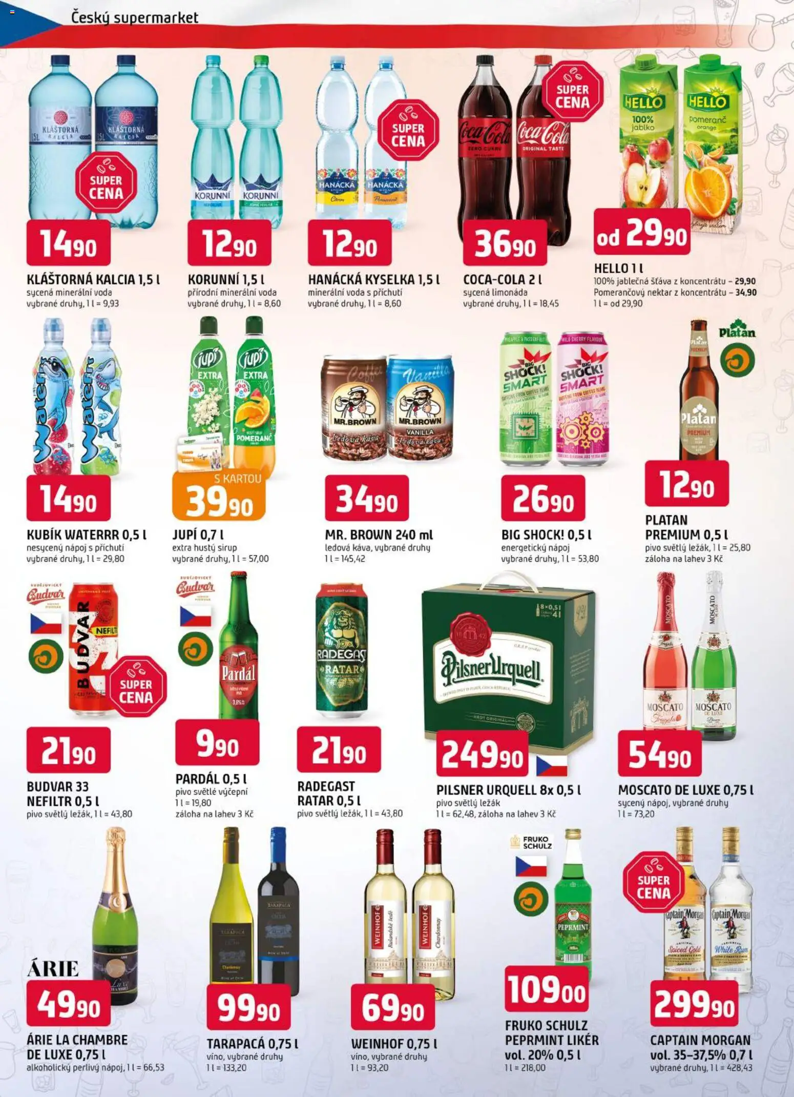 Trefa leták od 29.07.2026 | Strana: 10 | Produkty: Rum, Budvar, Kláštorná kalcia, Captain Morgan