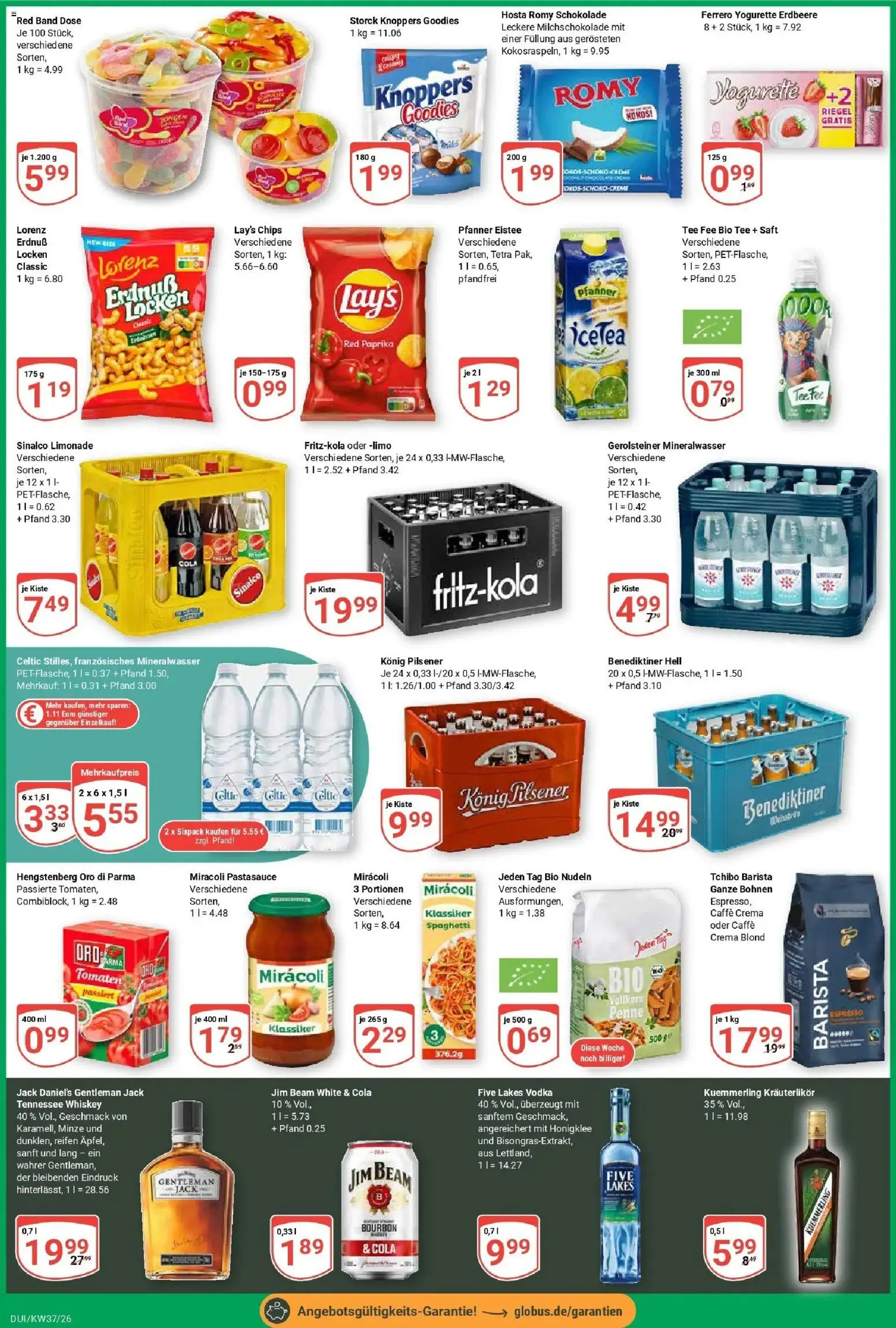 Globus Prospekt Duisburg (ab 07.09.2026) » Angebote online | Seite: 2 | Produkte: Spaghetti, Tomaten, Knoppers, Vodka