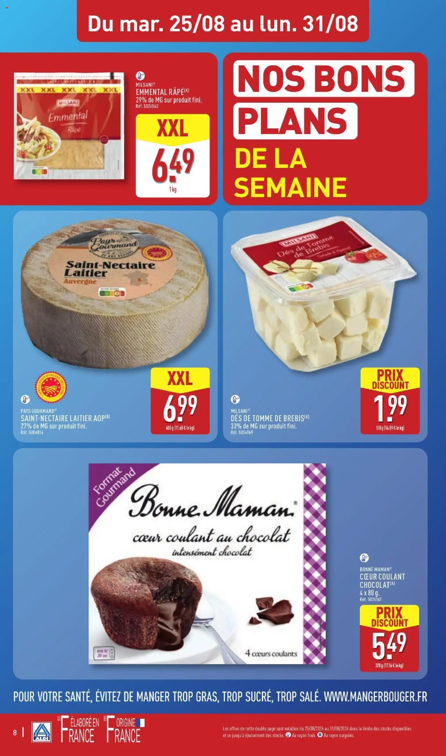 {H1} | Page: 10 | Produits: Cake, Râpe, Saint-Nectaire laitier, Chocolat
