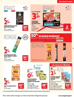 Auchan - Prévisualisation de Auchan  Produits laitiers supers valide à partir de 02/06/2026 | Page: 17 | Produits: Pinsa, Chorizo, Volaille, Viande