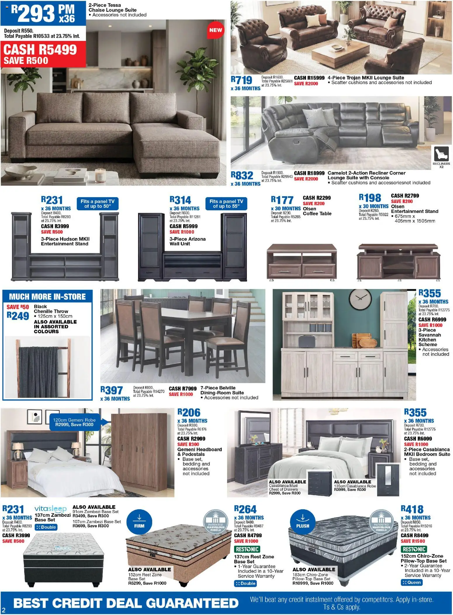 New OK Furniture catalogue – valid from 27.05.2026 | Page: 2 | Products: Headboard, Table, Wall unit, Coffee