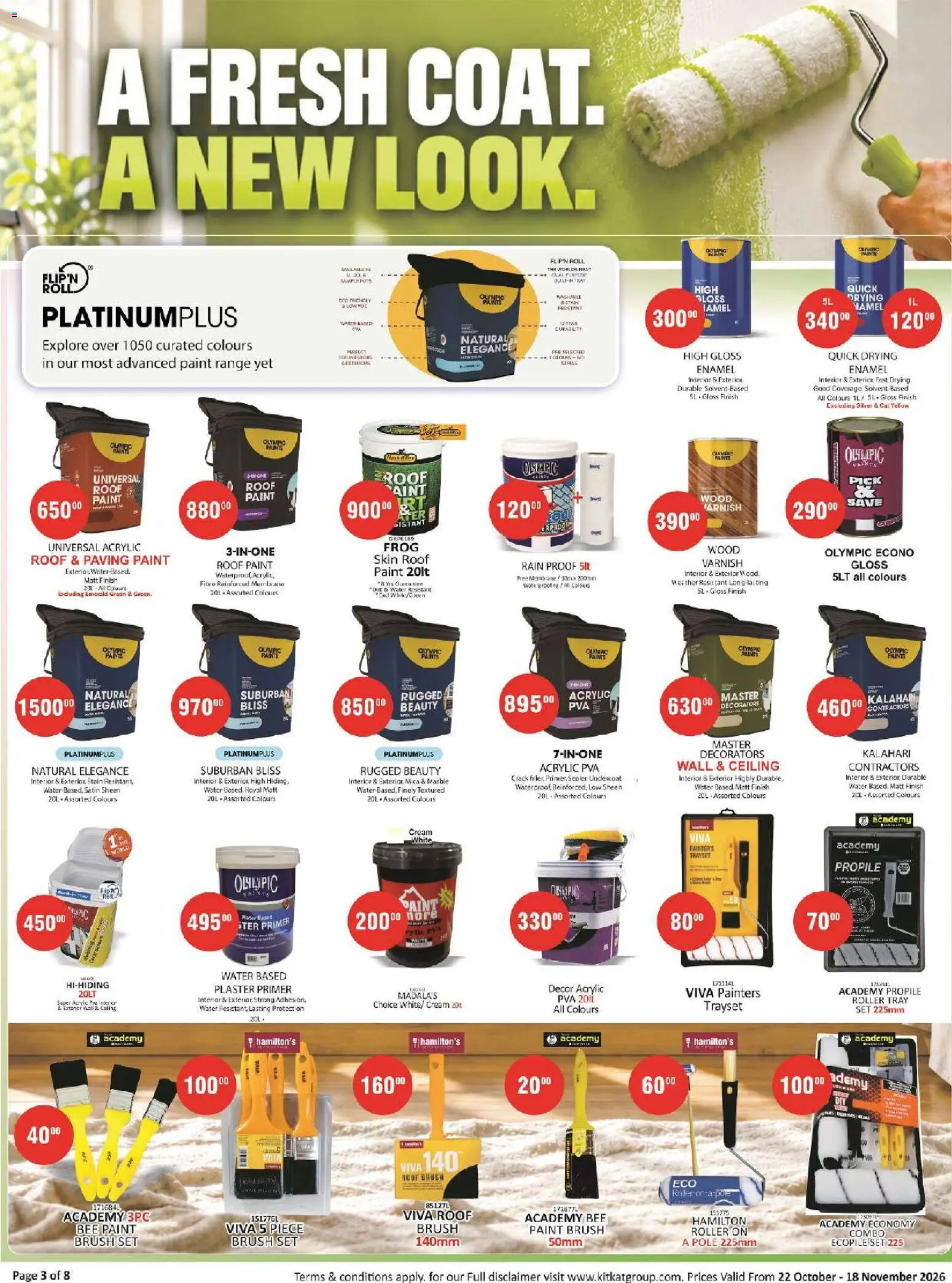 New KIT KAT Cash & Carry catalogue – valid from 22/10/2026 | Page: 3 | Products: Primer, Tray, Plaster primer, Enamel