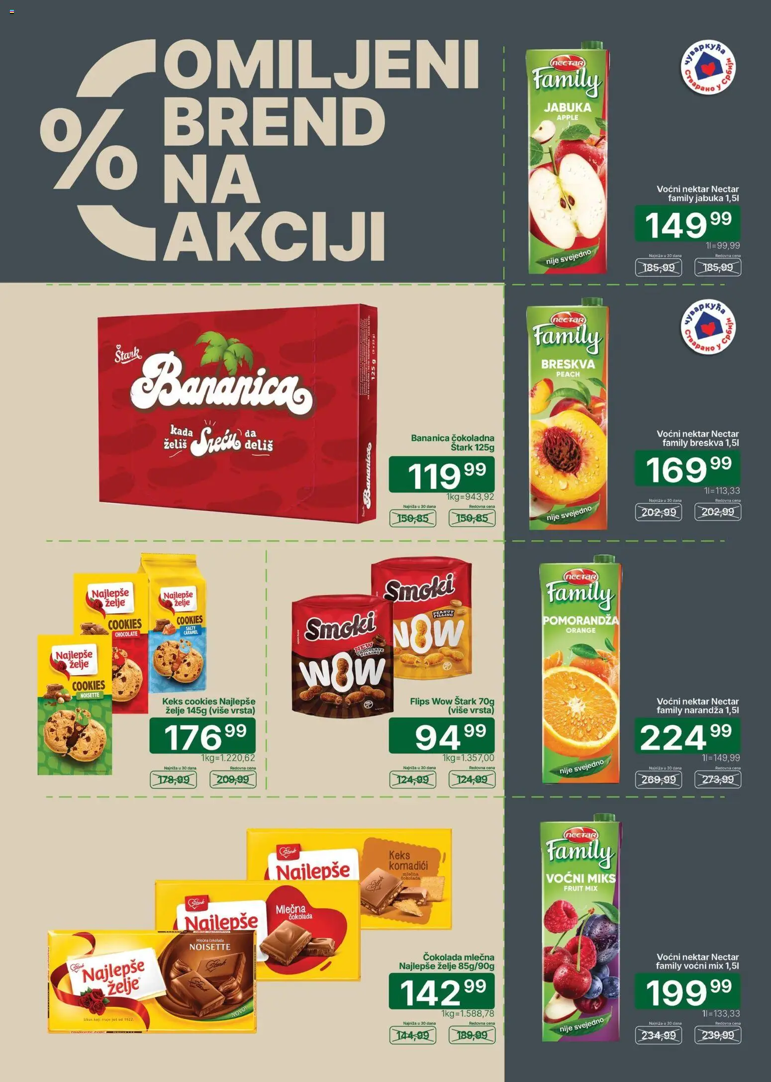 Univerexport katalog - važi od 03.08.2026 | Strana: 24 | Proizvode: Keks, Nektar, Pomorandza, Čokolada