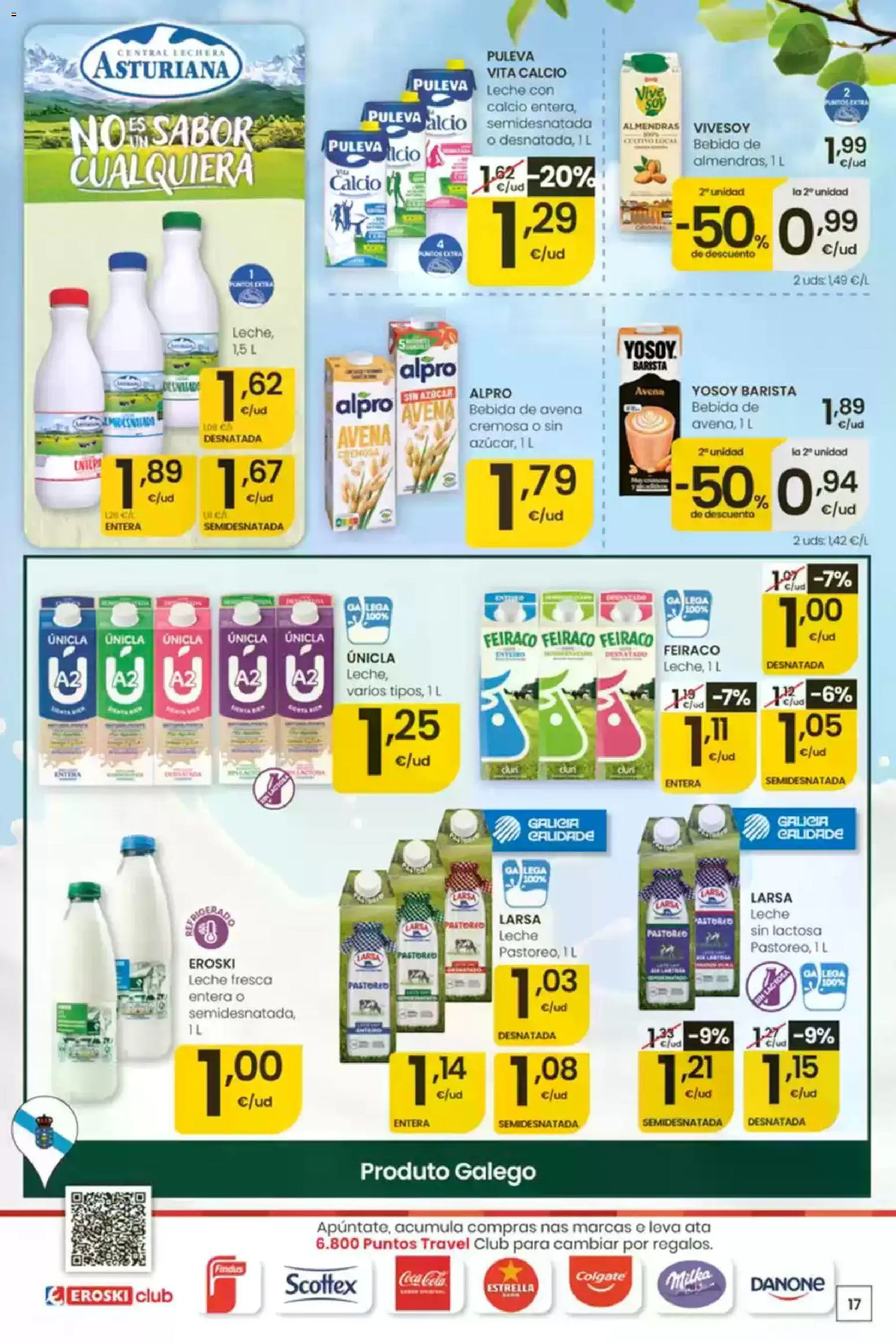 Eroski É bo que sexa de aquí │ válido desde el 30/07/2026 | Página: 17 | Productos: Leche, Bebida de avena