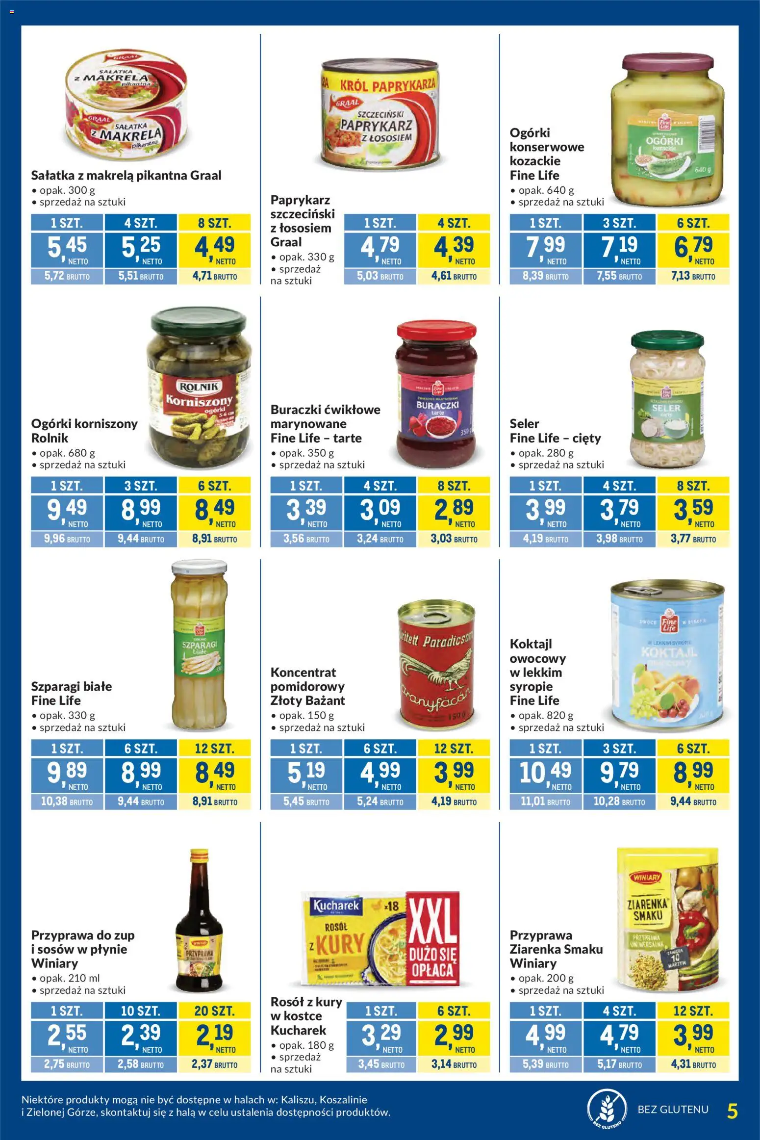 Makro gazetka - Kupujesz więcej płacisz mniej od 07.07.2026 | Strona: 5 | Produkty: Paprykarz, Szparagi, Ogórki, Sałatka