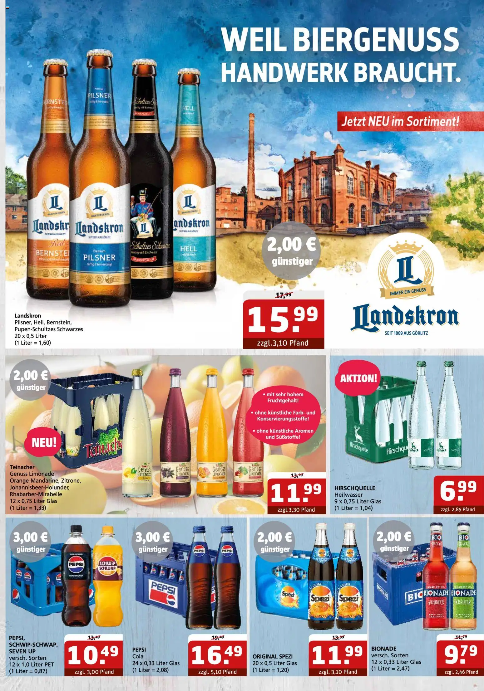 Getränke Quelle Prospekt 	 – gültig ab 27.04.2026 | Seite: 4 | Produkte: Cola, Limonade, Bionade, Pepsi