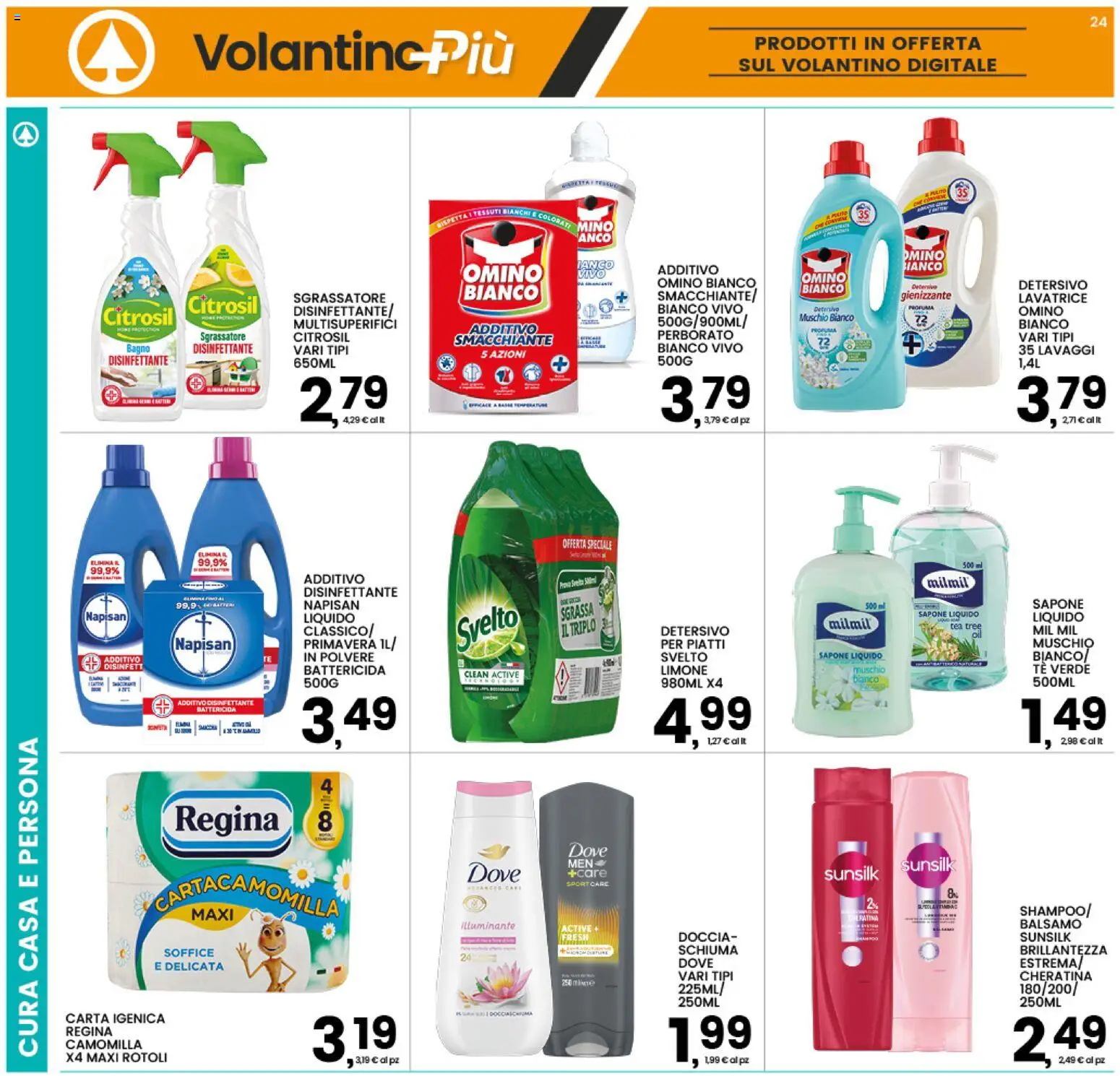 Volantino Interspar del 01/10/2026 | Pagina: 24 | Prodotti: Illuminante, Sgrassatore, Limone, Doccia