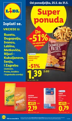 Lidl Super ponuda - Pregled kataloga iz trgovine Lidl, vrijedi od 25.05.2026
