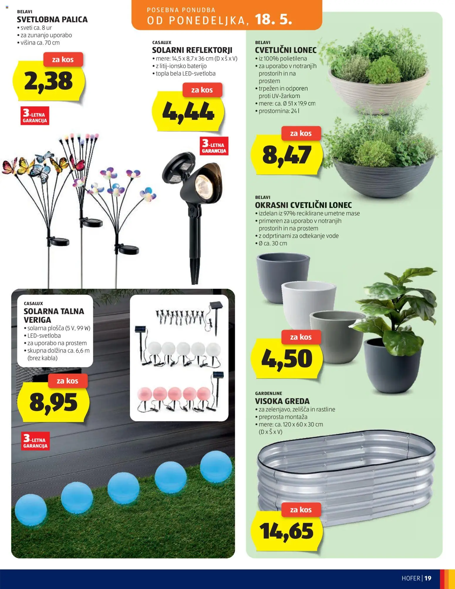Hofer SI katalog | vrijedi od 13.05.2026 | Stranica: 19