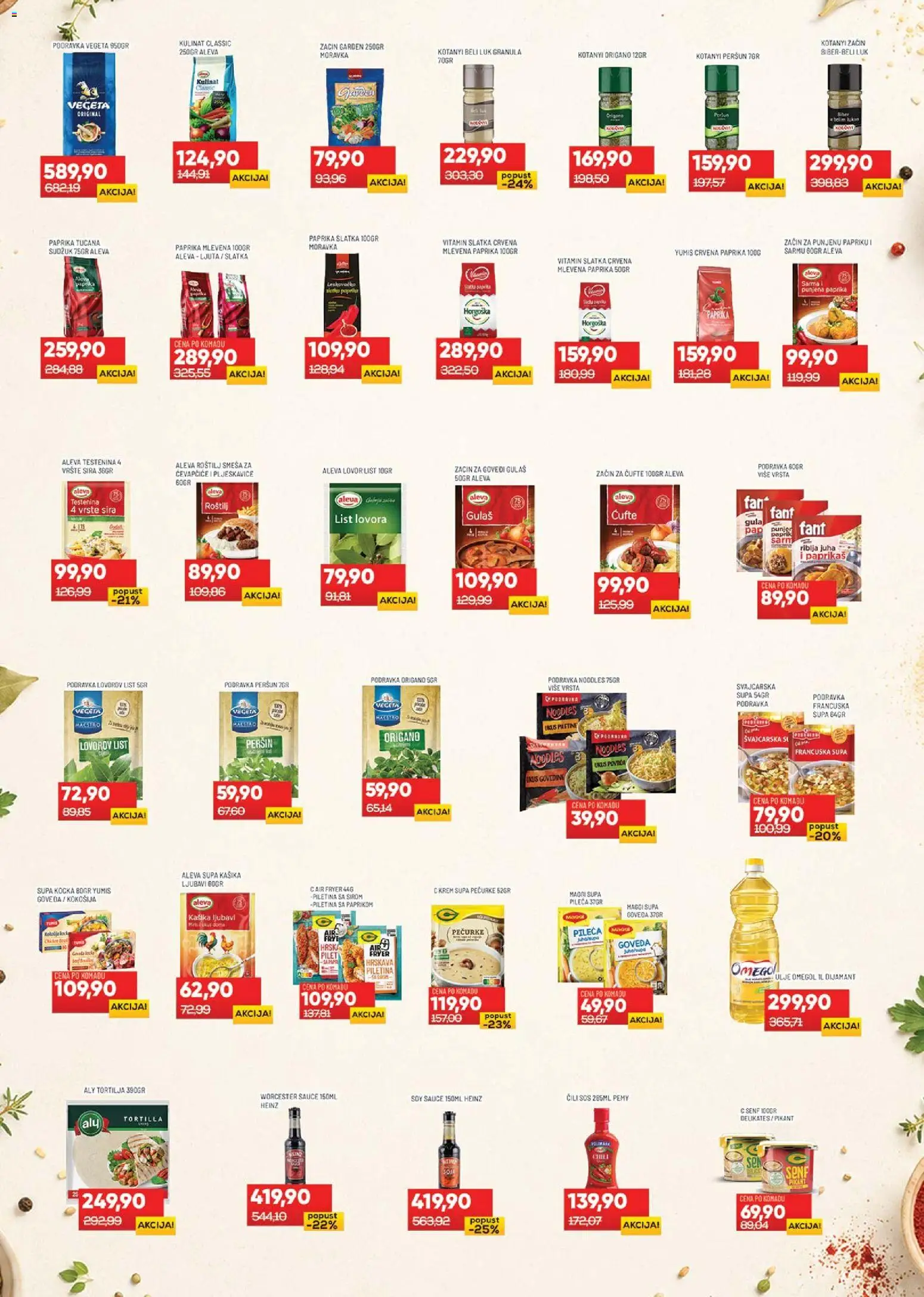 Medius katalog - važi od 19.05.2026 | Strana: 9 | Proizvode: Pljeskavice, Paprika, Heinz, Roštilj