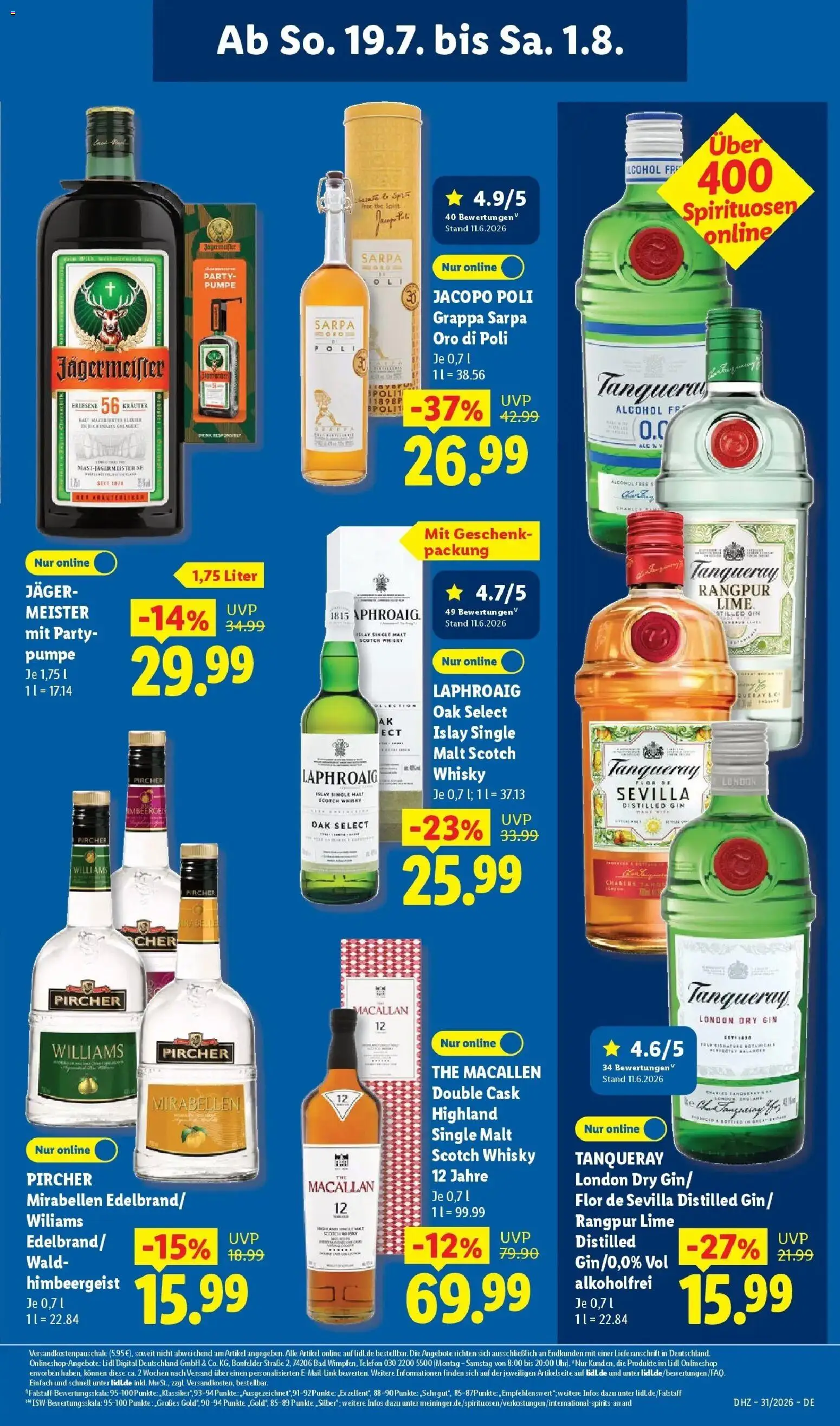 Lidl Prospekt Zülpich – gültig ab 27.07.2026 | Seite: 27 | Produkte: Likör, Bad, Jägermeister, Telefon