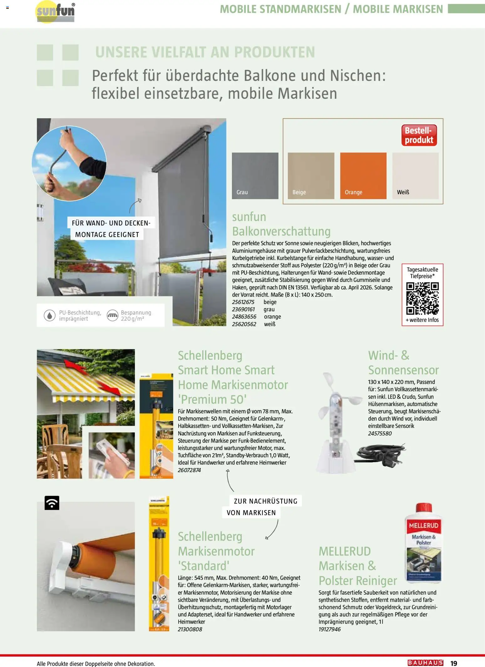 Bauhaus Markisen – gültig ab 30.06.2026 | Seite: 19 | Produkte: Wasser