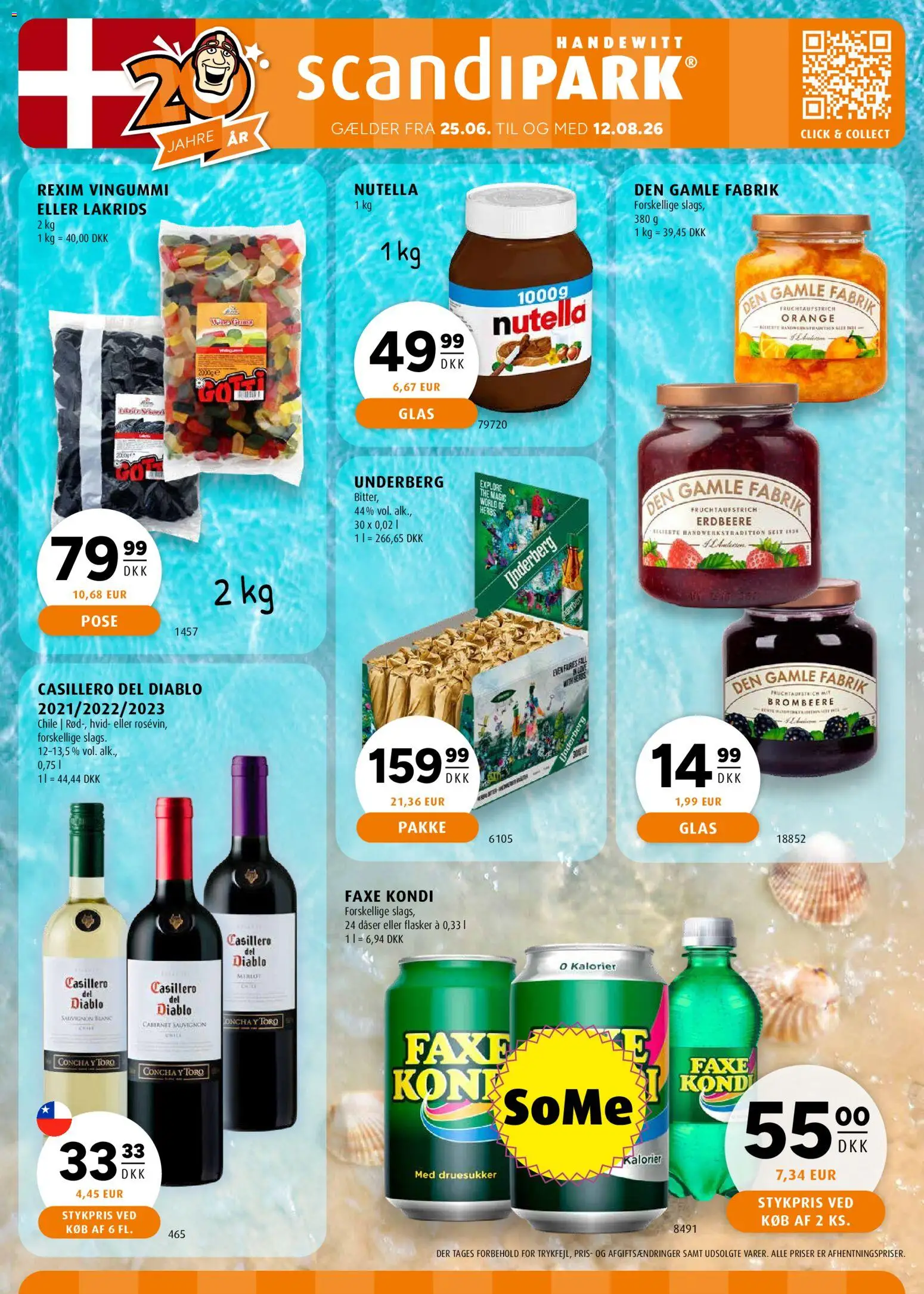 Scandinavian Park tilbudsavis – gyldig fra 25/06/2026 | Side: 46 | Produkter: Lakrids, Faxe Kondi, Vingummi, Nutella