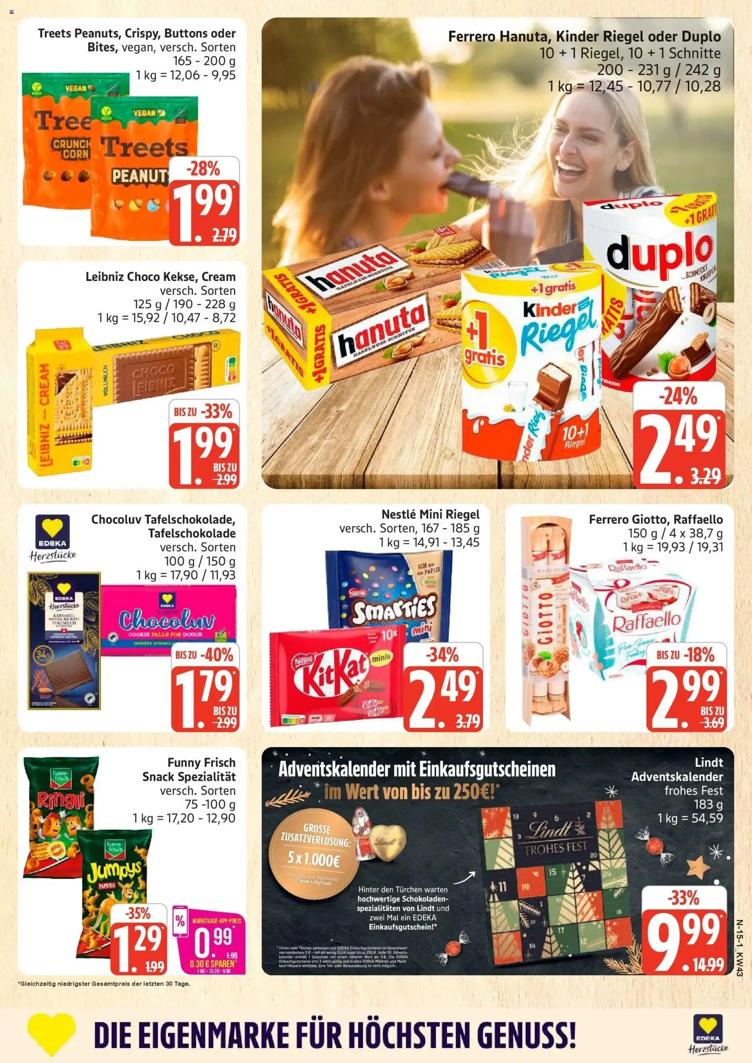 Marktkauf Prospekt Buxtehude (ab 19.10.2026) » Angebote online | Seite: 15 | Produkte: Raffaello, Spezialitäten, Funny frisch, Lindt