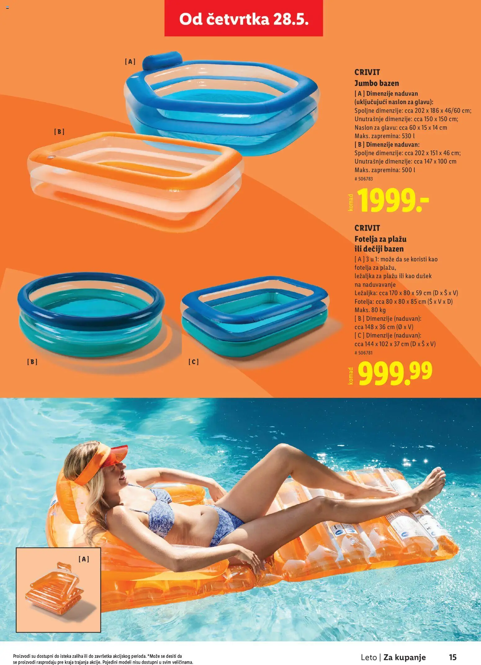 Lidl katalog - važi od 28.05.2026 | Strana: 15 | Proizvode: Dušek, Fotelja, Ležaljka