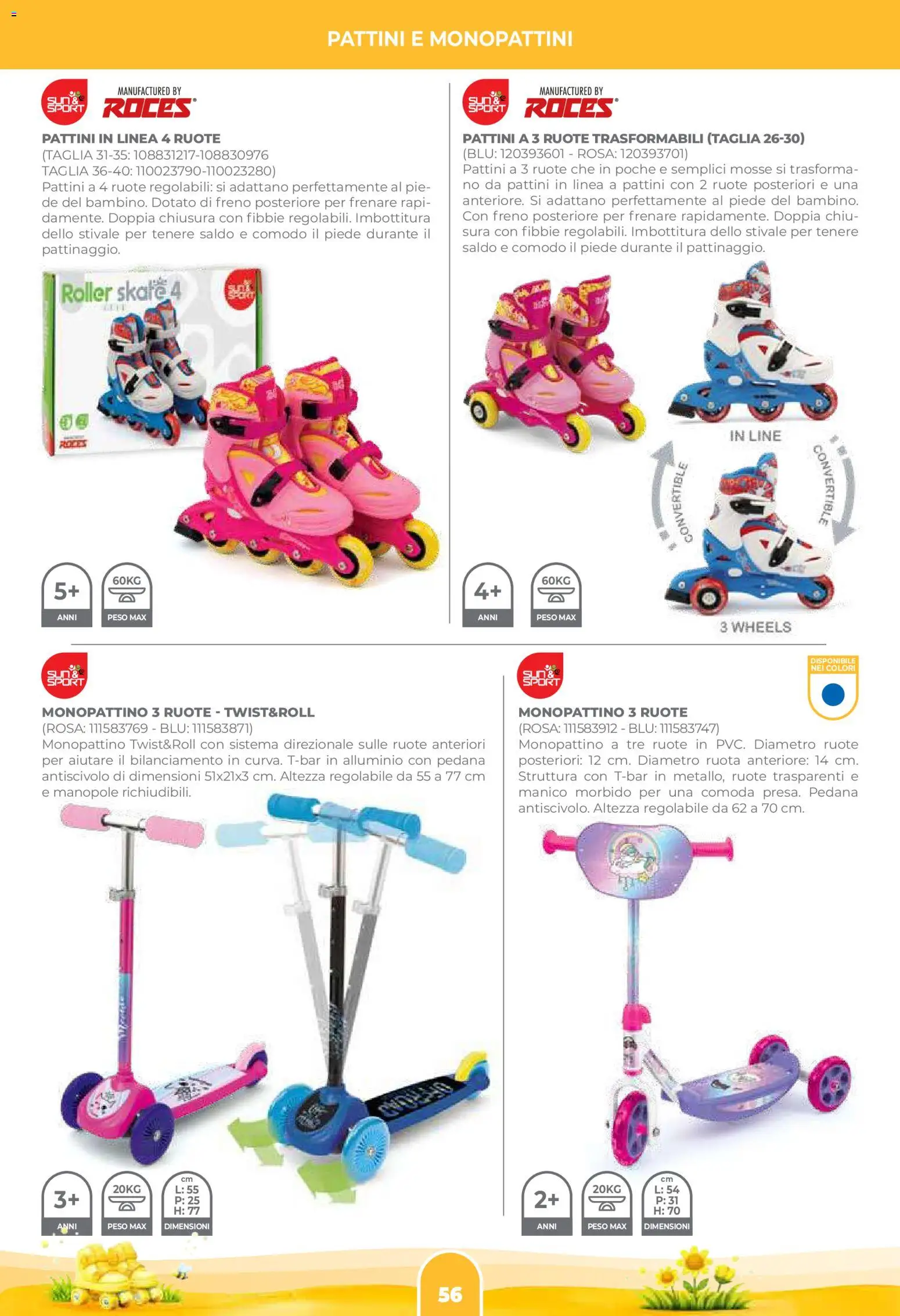 Volantino Toys Center del 02.04.2026 | Pagina: 58 | Prodotti: Monopattino, Alluminio