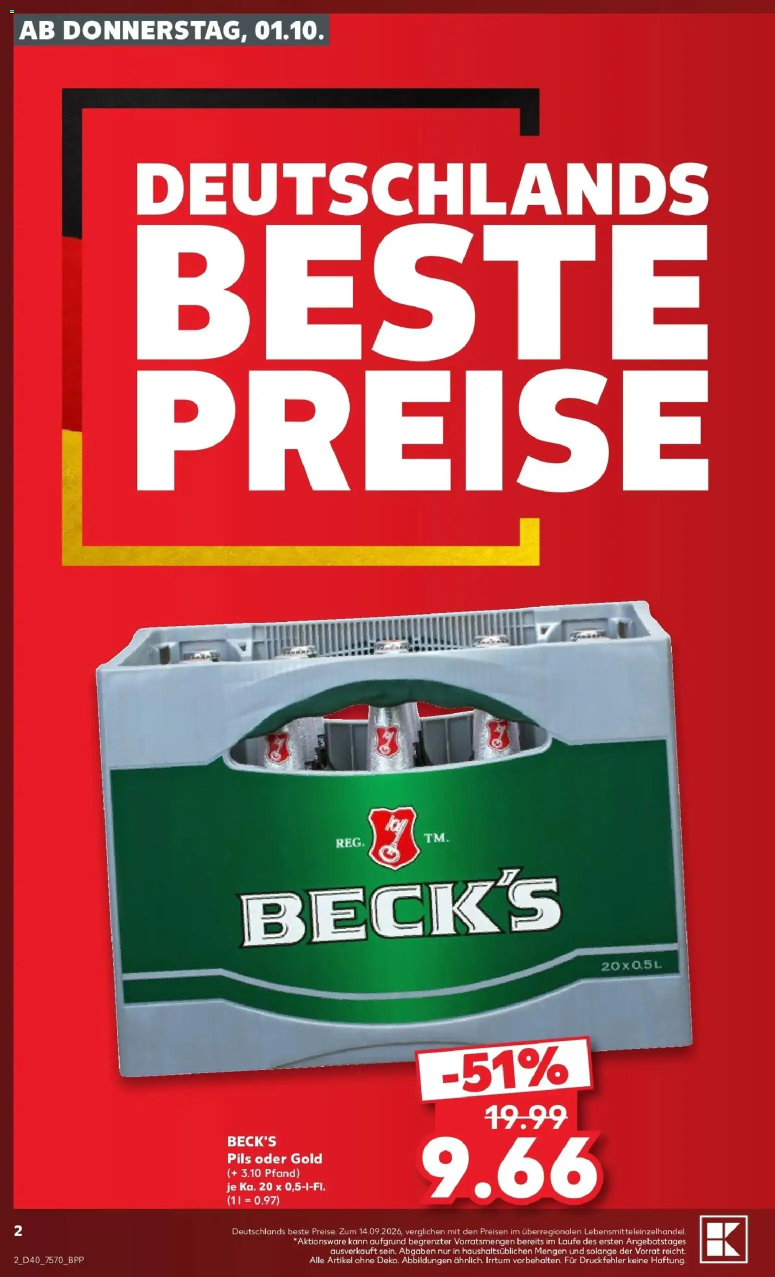 Prospekt Kaufland ab 28.09.2026 » Angebote Online zum Blättern | Seite: 12 | Produkte: Pils