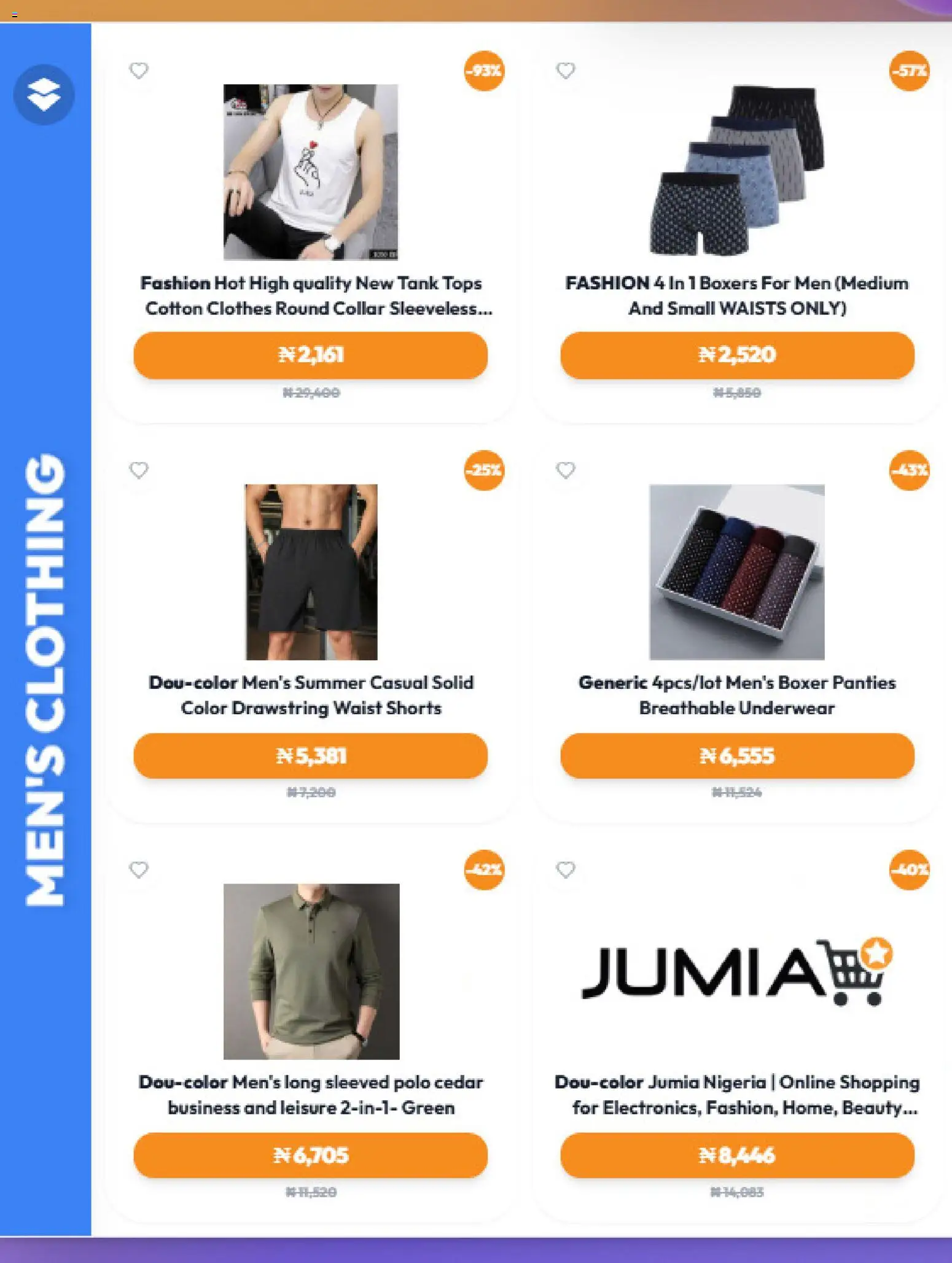 Jumia Catalogue valid from 08/09/2026 | Page: 14 | Products: Boxers, Underwear, Panties, Shorts