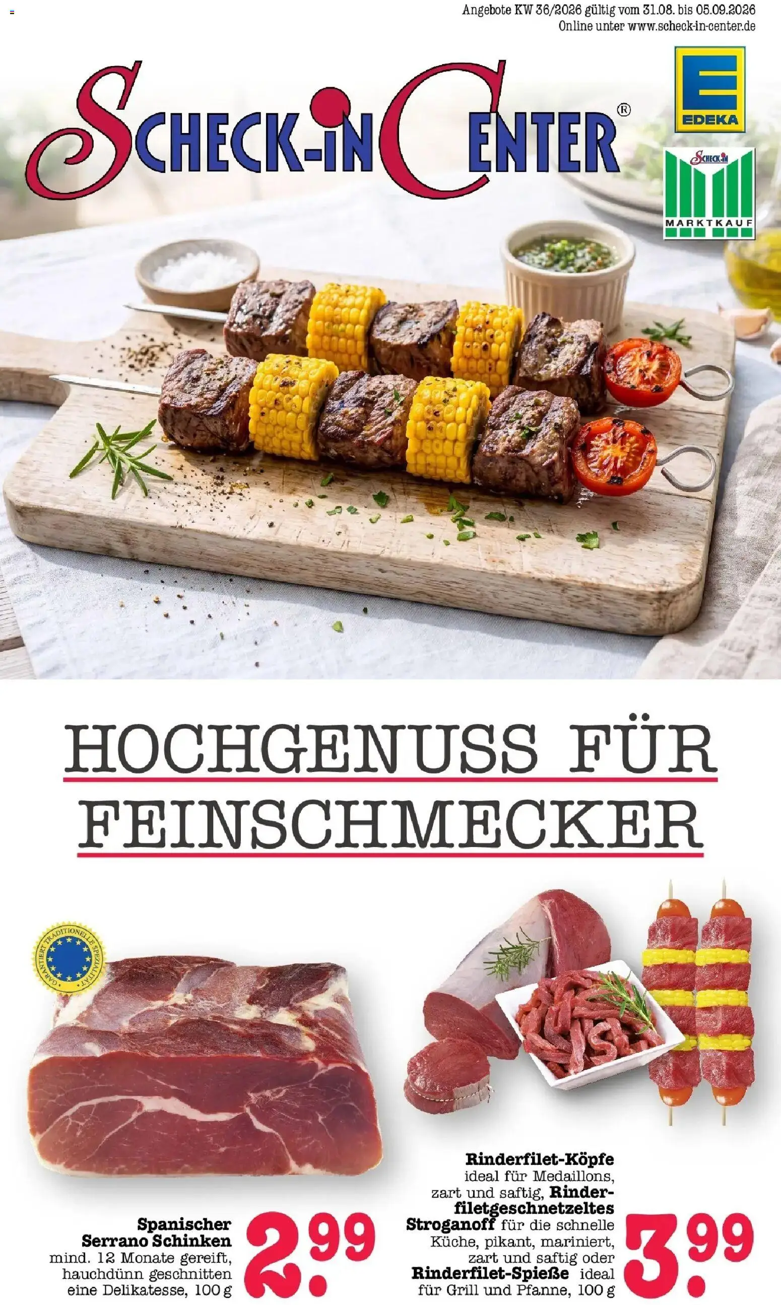 Edeka Prospekt Heidelberg (ab 31.08.2026) » Angebote Online | Seite: 1 | Produkte: Grill, Serrano schinken, Schinken