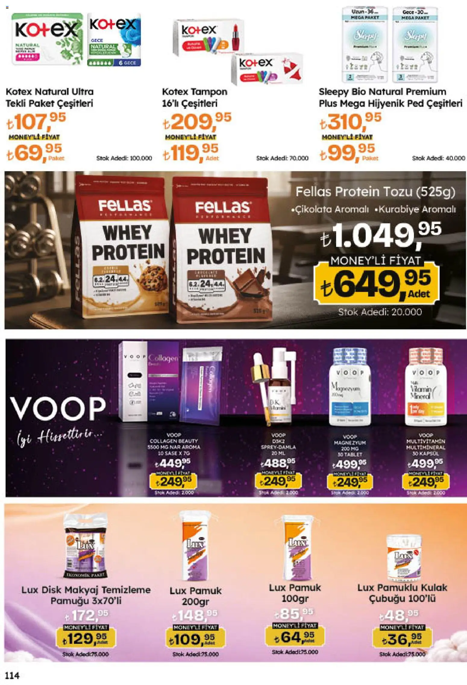 Migros Katalog - 5M Migroskop Dijital - 20 Ağustos 2026 tarihinden itibaren geçerlidir | Sayfa: 114 | Ürünler: Hijyenik ped, Makyaj, Tablet, Disk
