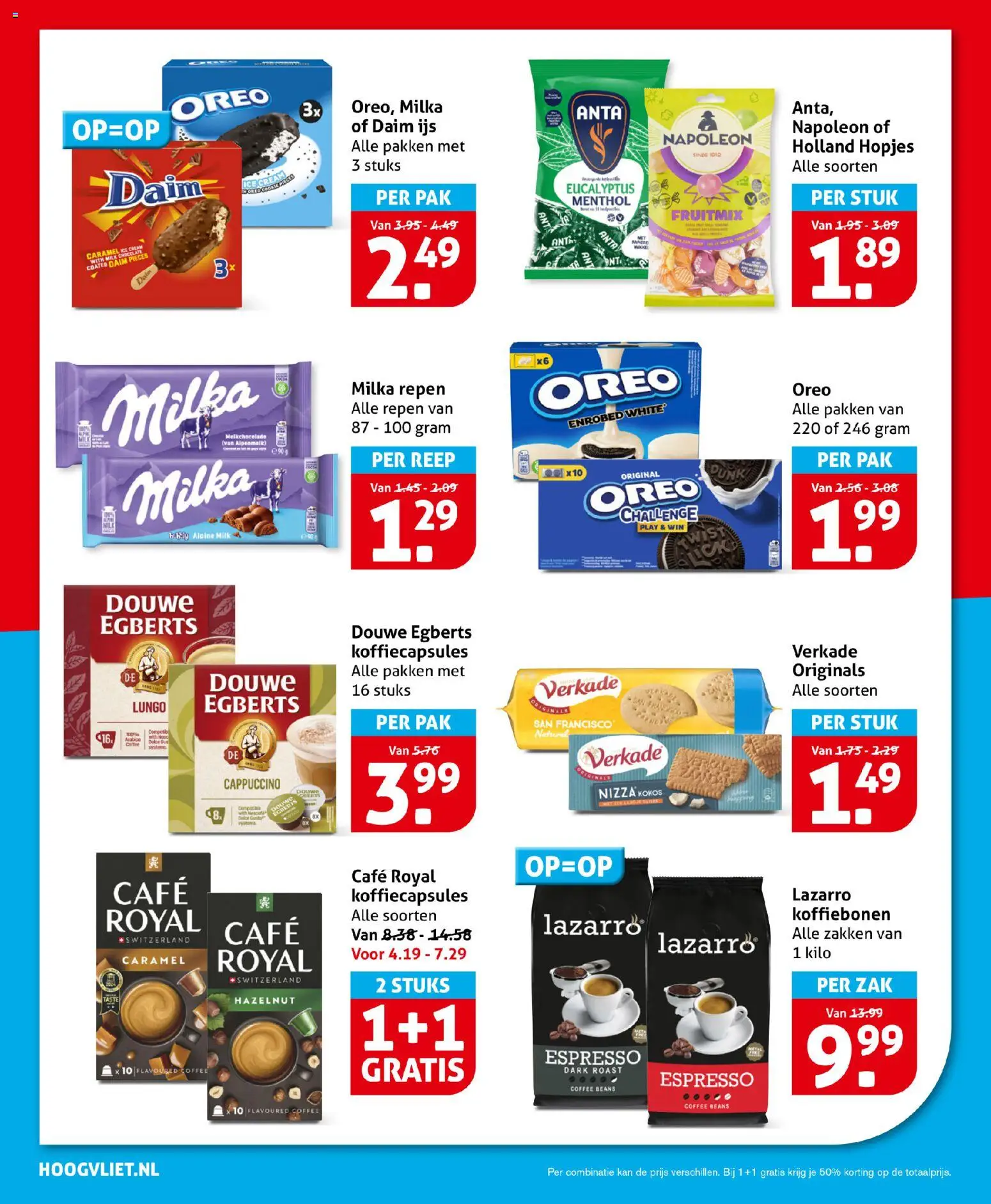 {H1} | Pagina: 16 | Producten: Koffiebonen, Kan, Oreo, Cappuccino