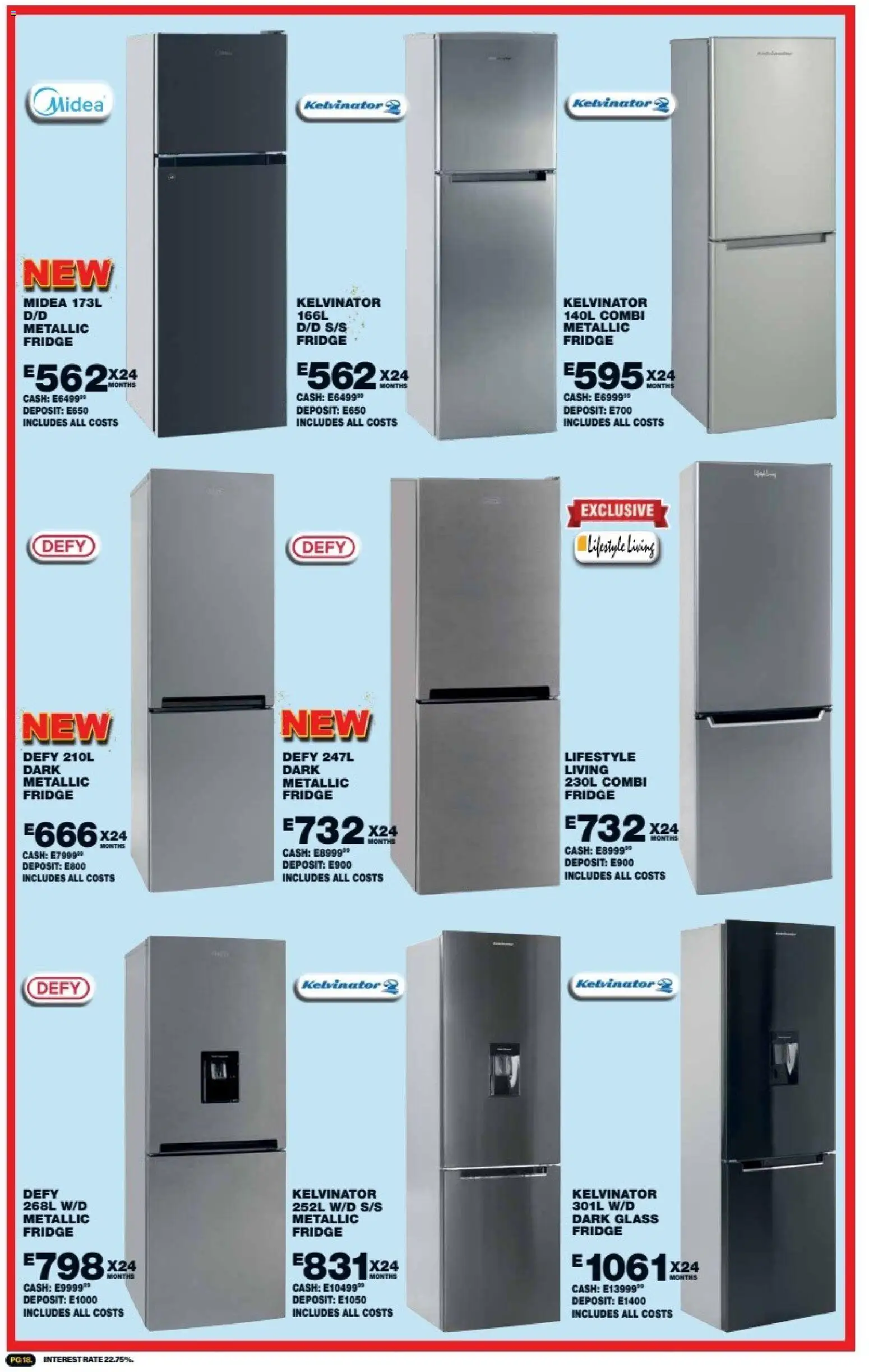 New Lewis Stores catalogue – valid from 05/10/2026 | Page: 18 | Products: Fridge
