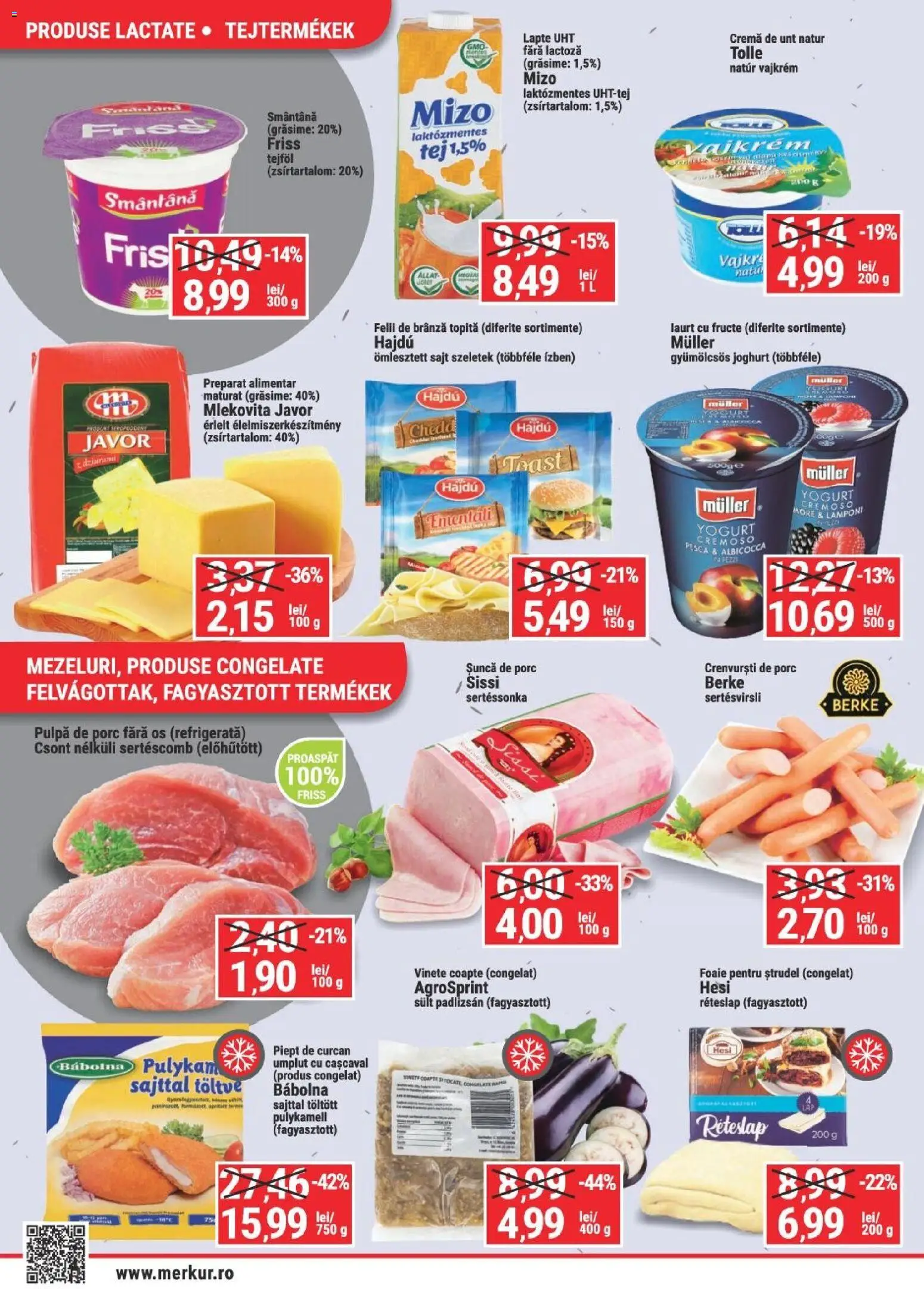 Noul catalog Merkur – valabil de la 04.06.2026 | Pagină: 2 | Produse: Cașcaval, Cremă, Șuncă, Fructe
