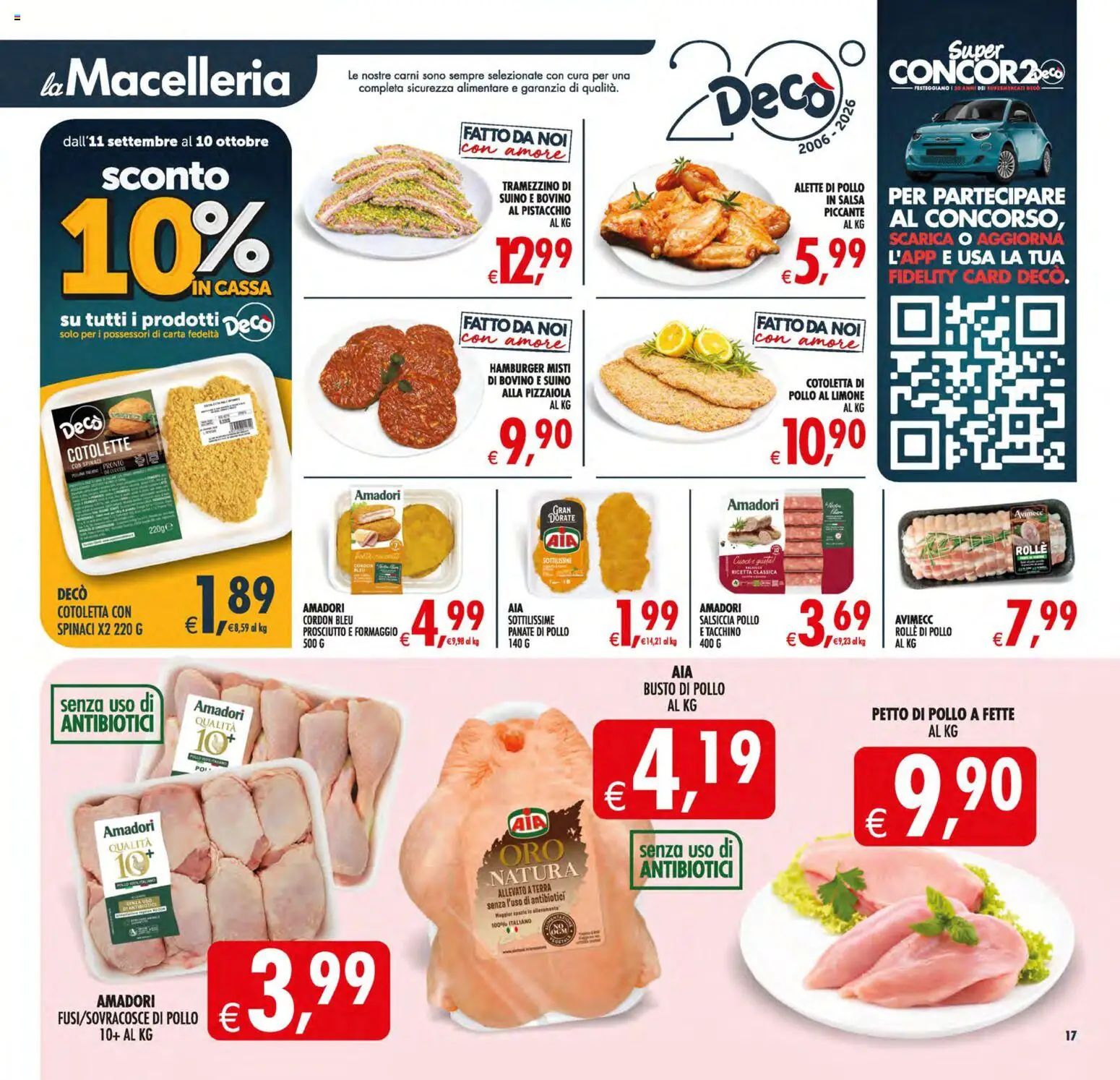 Volantino Decò del 11/09/2026 | Pagina: 18 | Prodotti: Salsa, Suino, Tacchino, Salsiccia