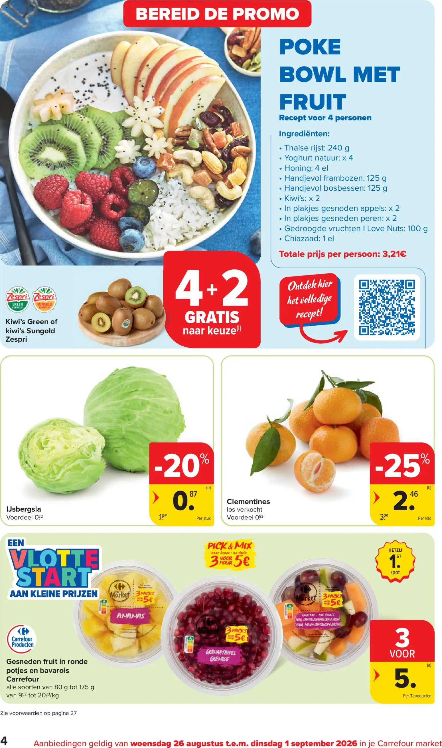 {H1} | Pagina: 4 | Producten: Appels, Rijst, IJsbergsla, Fruit