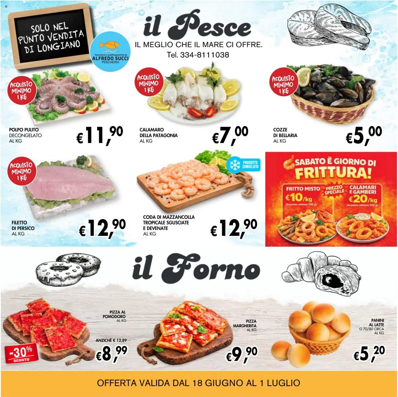 Volantino Coal del 18/06/2026 | Pagina: 8 | Prodotti: Gamberi, Cozze, Calamari, Latte