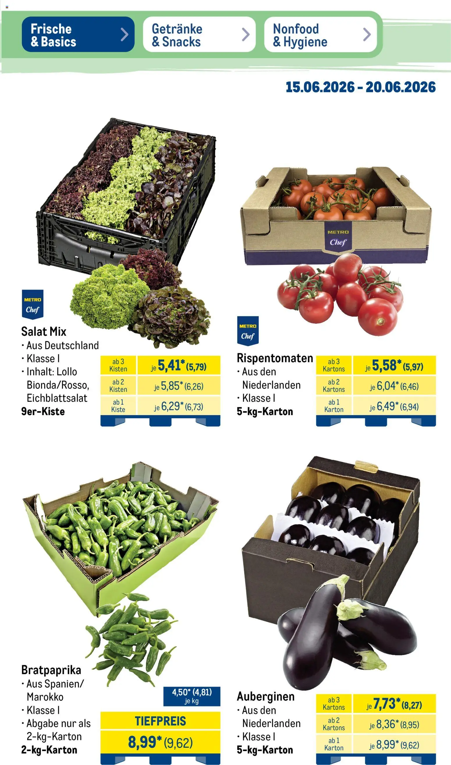 Metro Prospekt – gültig ab 15.06.2026 | Seite: 11 | Produkte: Salat