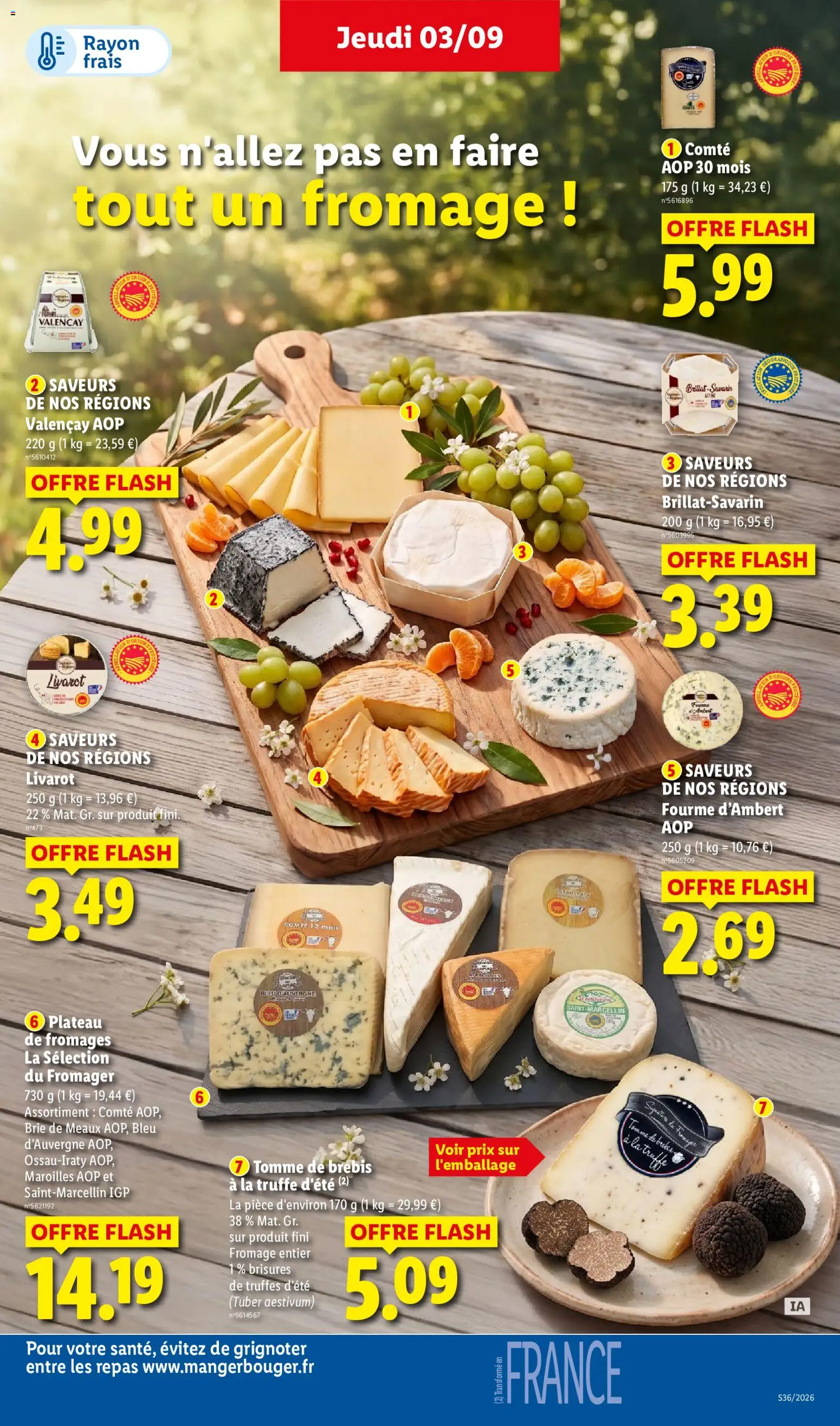 {H1} | Page: 29 | Produits: Brie de Meaux, Plateau de fromages, Comté aop, Fromage