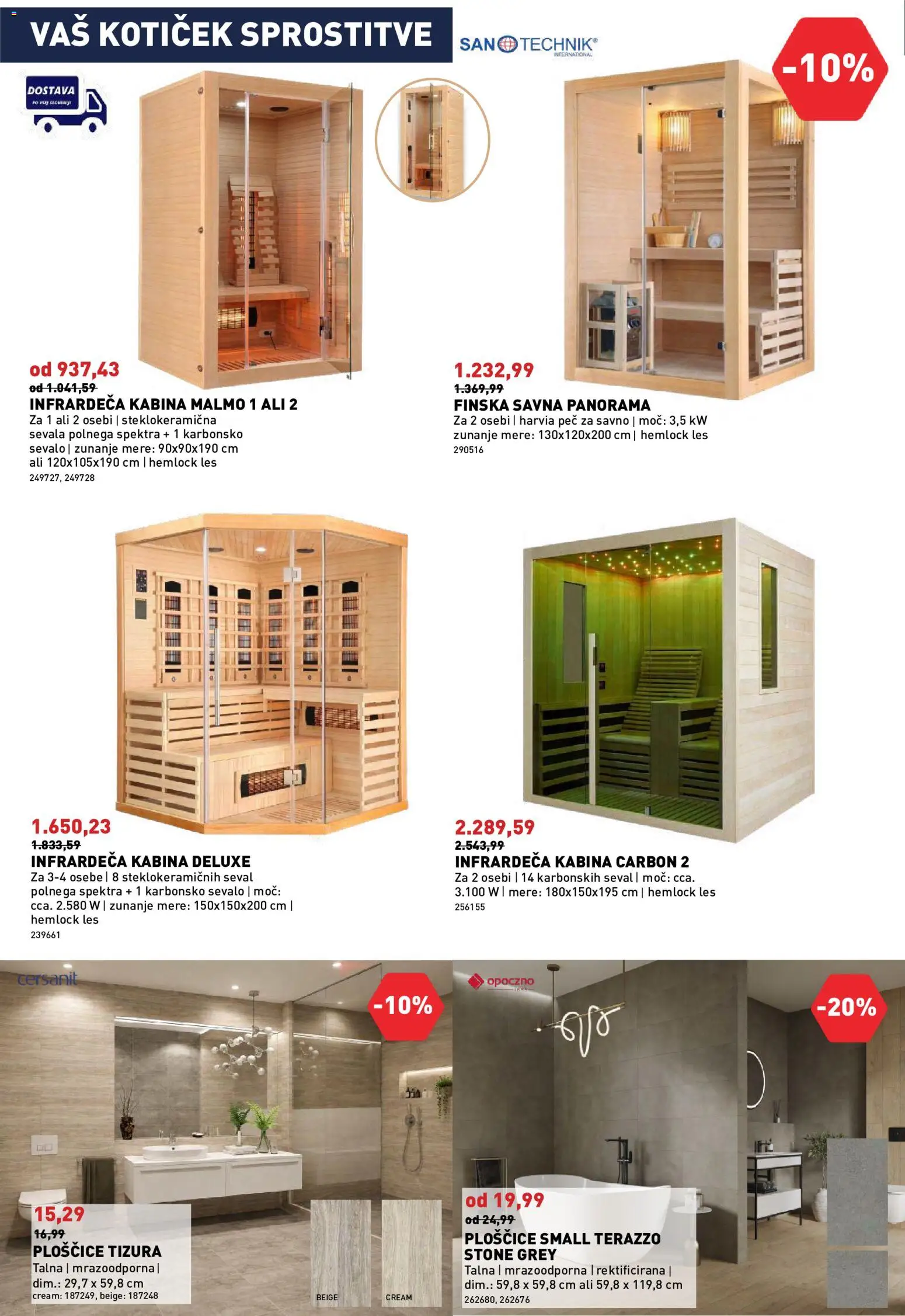 Novi Inpos katalog ponudbe – veljaven od 08.10.2026 | Stran: 18 | Izdelki: Ploščice