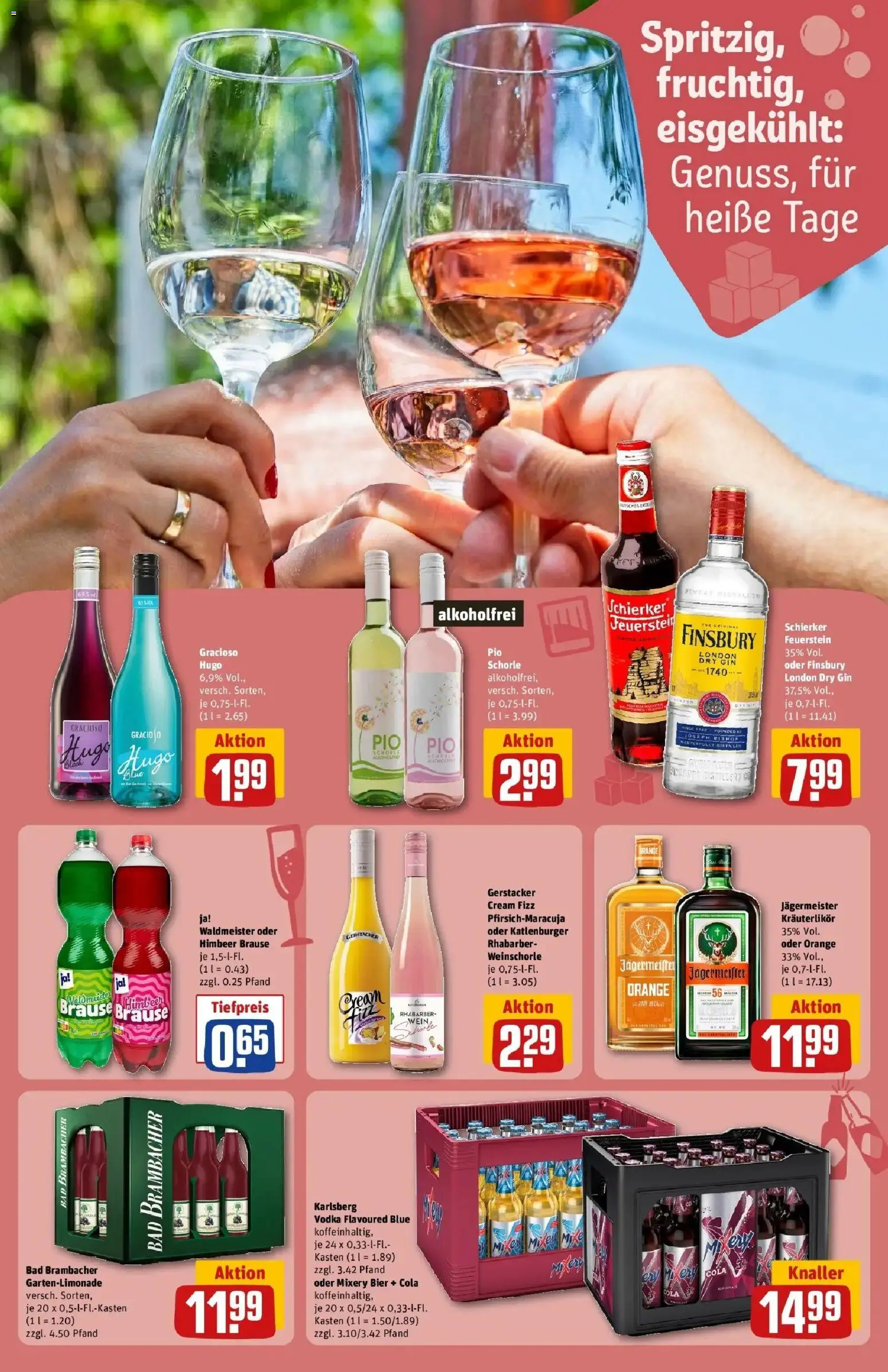Rewe Prospekt Berlin / Gesundbrunnen – gültig ab 06.07.2026 | Seite: 18 | Produkte: Mixer, Cola, Jägermeister, Mixery