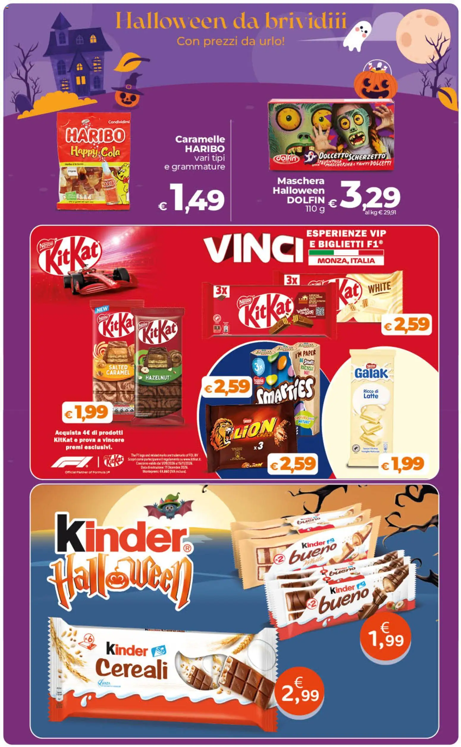 Volantino Ipercoop del 23/10/2026 | Pagina: 33 | Prodotti: Caramelle, Cereali, Latte, The
