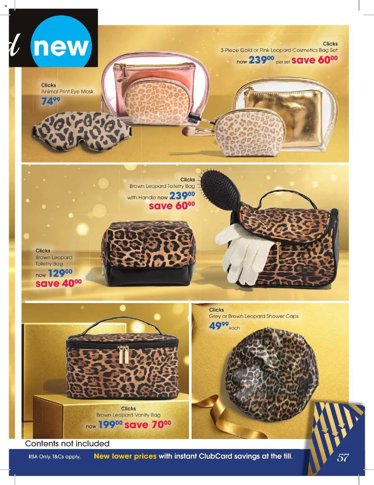 New Clicks catalogue – valid from 27/10/2026 | Page: 57 | Products: Bag, Shower, Mask